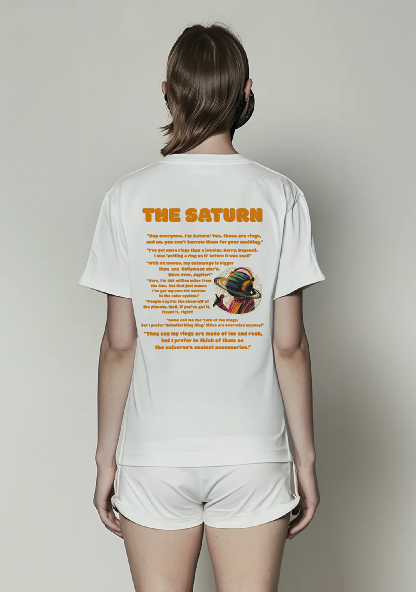 The Saturn - Half Sleeves Women's Tshirt