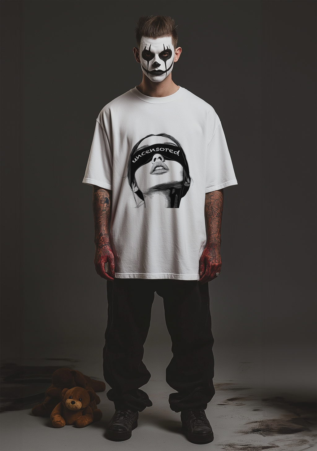 The Blind Fold   - Oversized Men's Tshirt