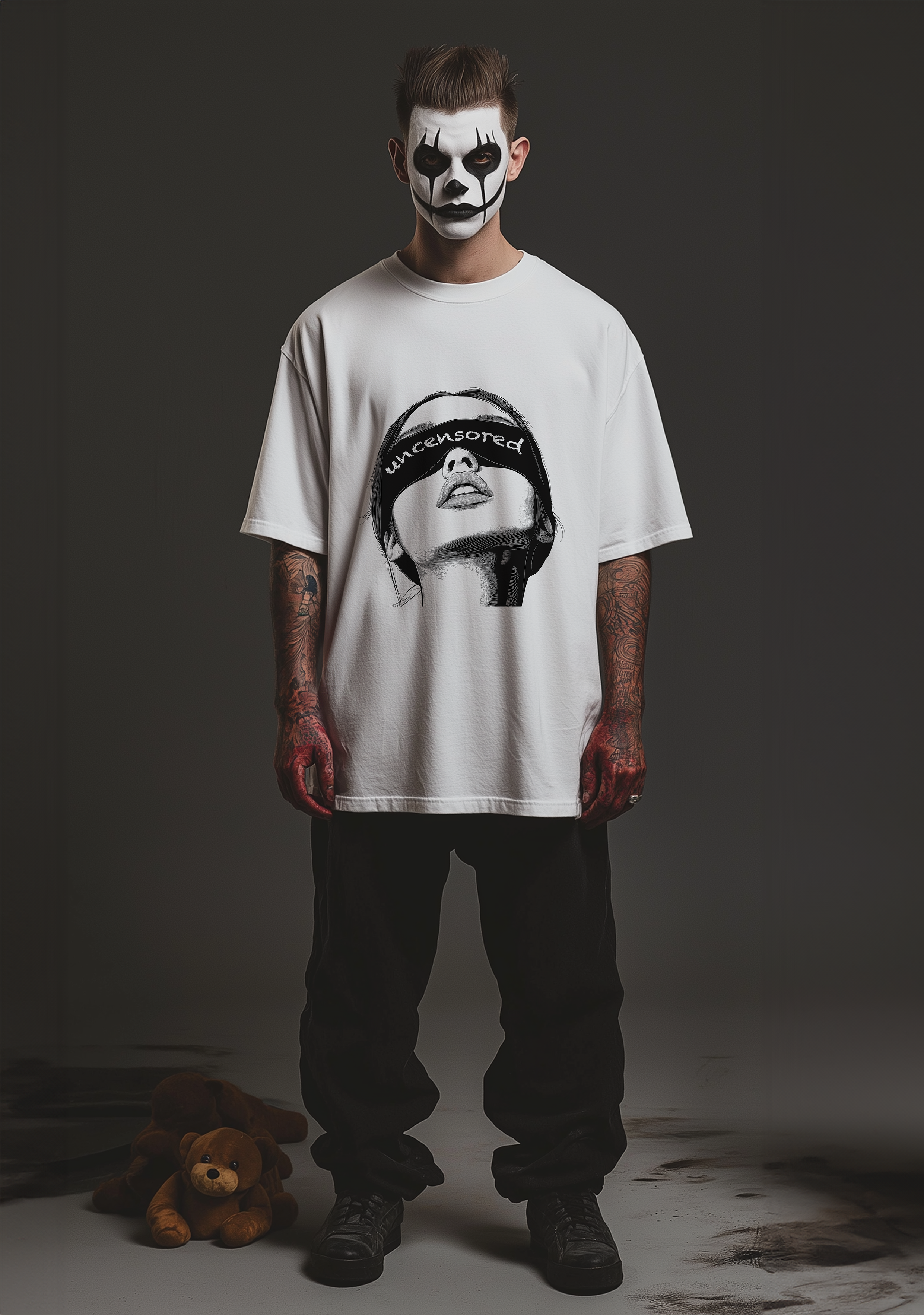 The Blind Fold   - Oversized Men's Tshirt