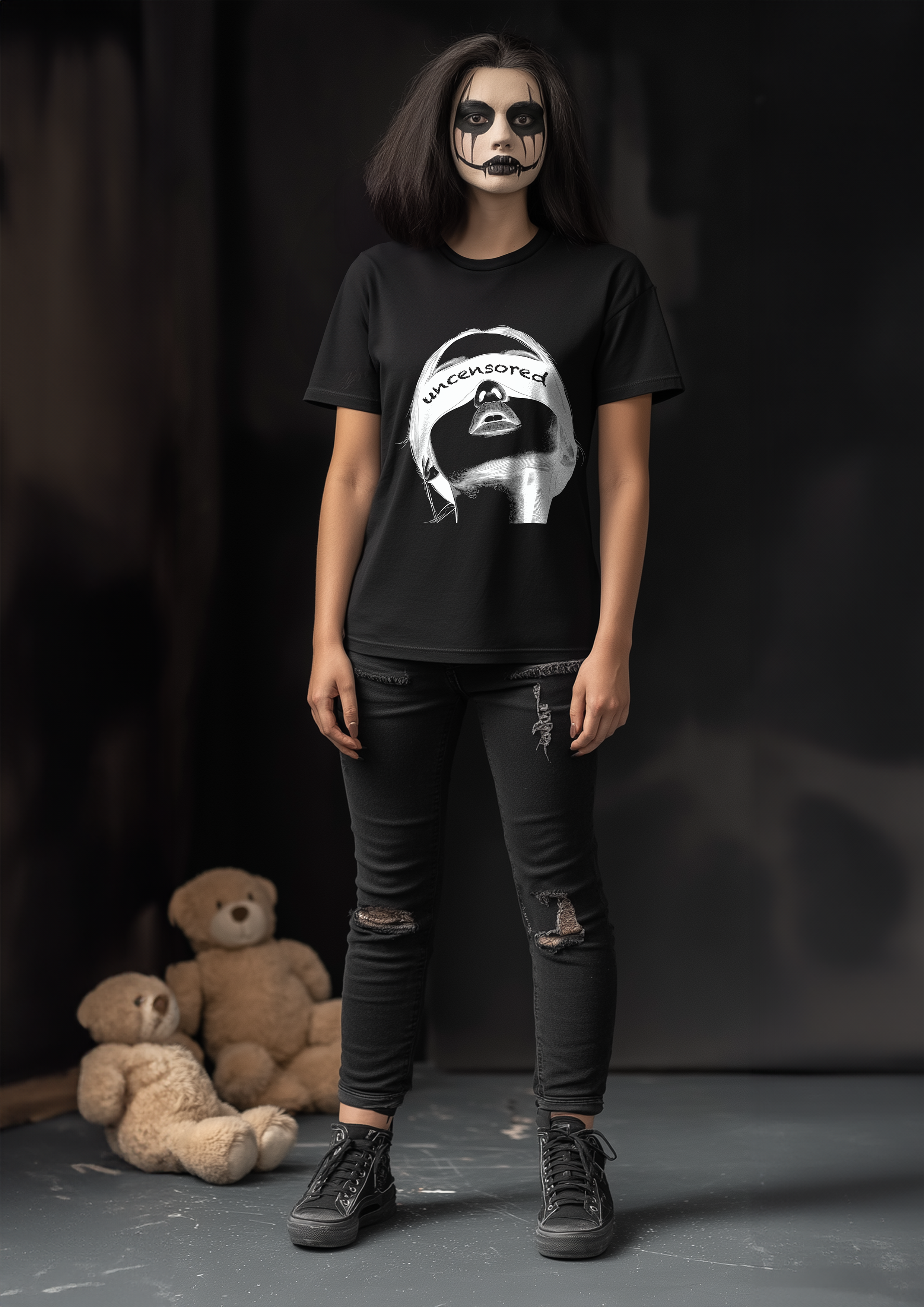 The Blind Fold - Half Sleeves Women's Tshirt