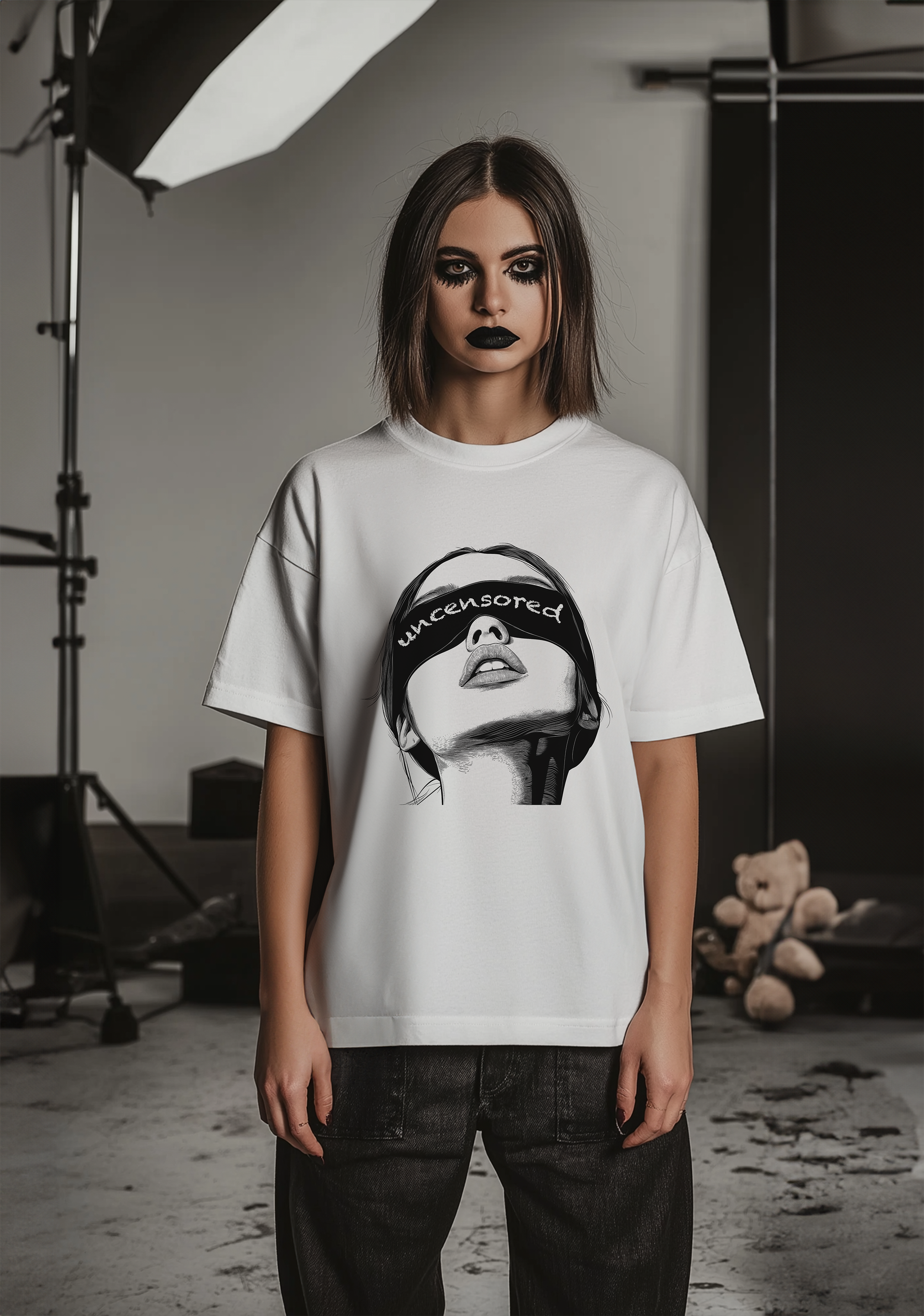 The Blind Fold  - Oversized women's Tshirt