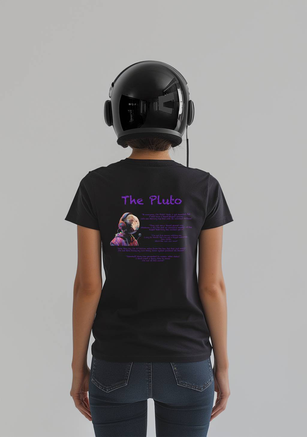 The Pluto - Half Sleeves Women's Tshirt