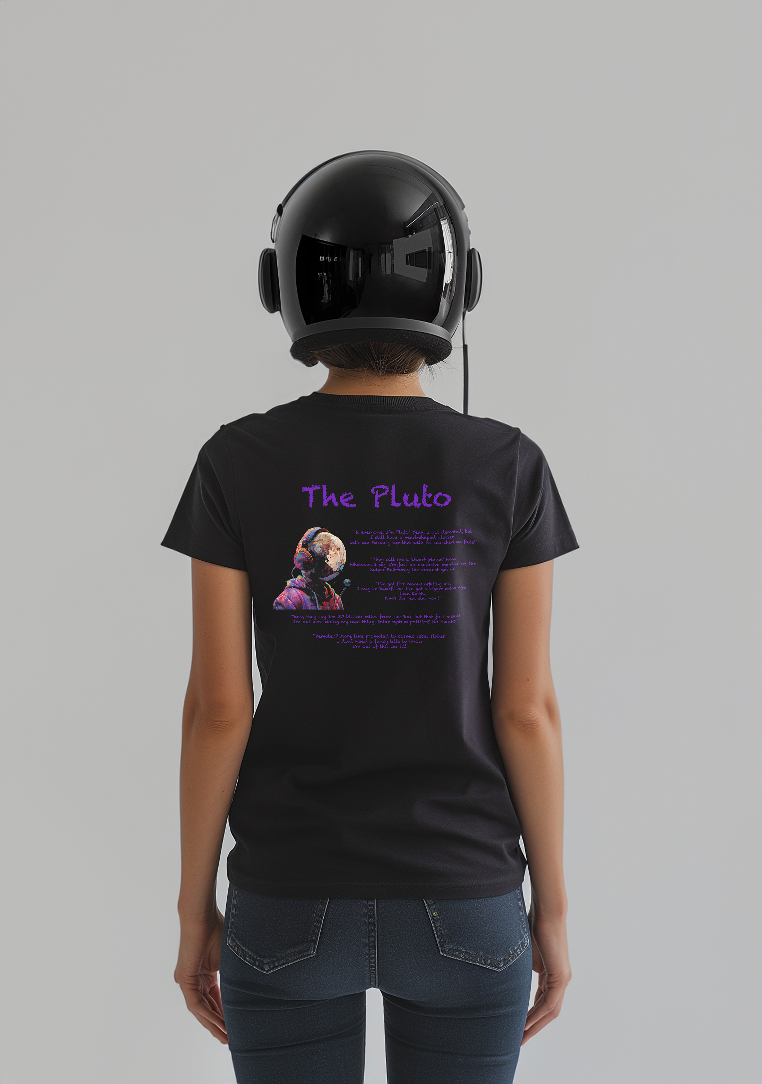 The Pluto - Half Sleeves Women's Tshirt