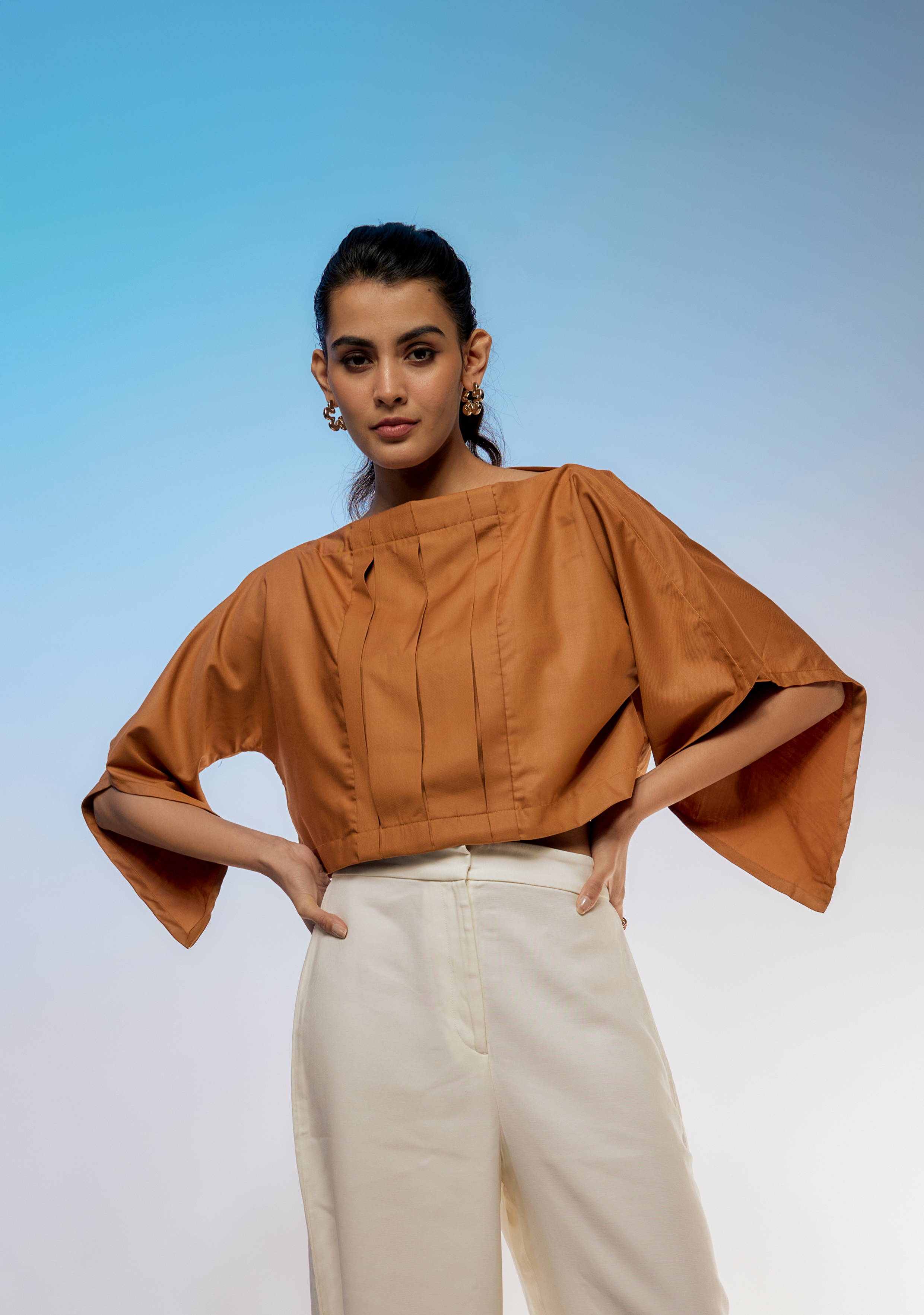 The Mocha Bateau Blouse