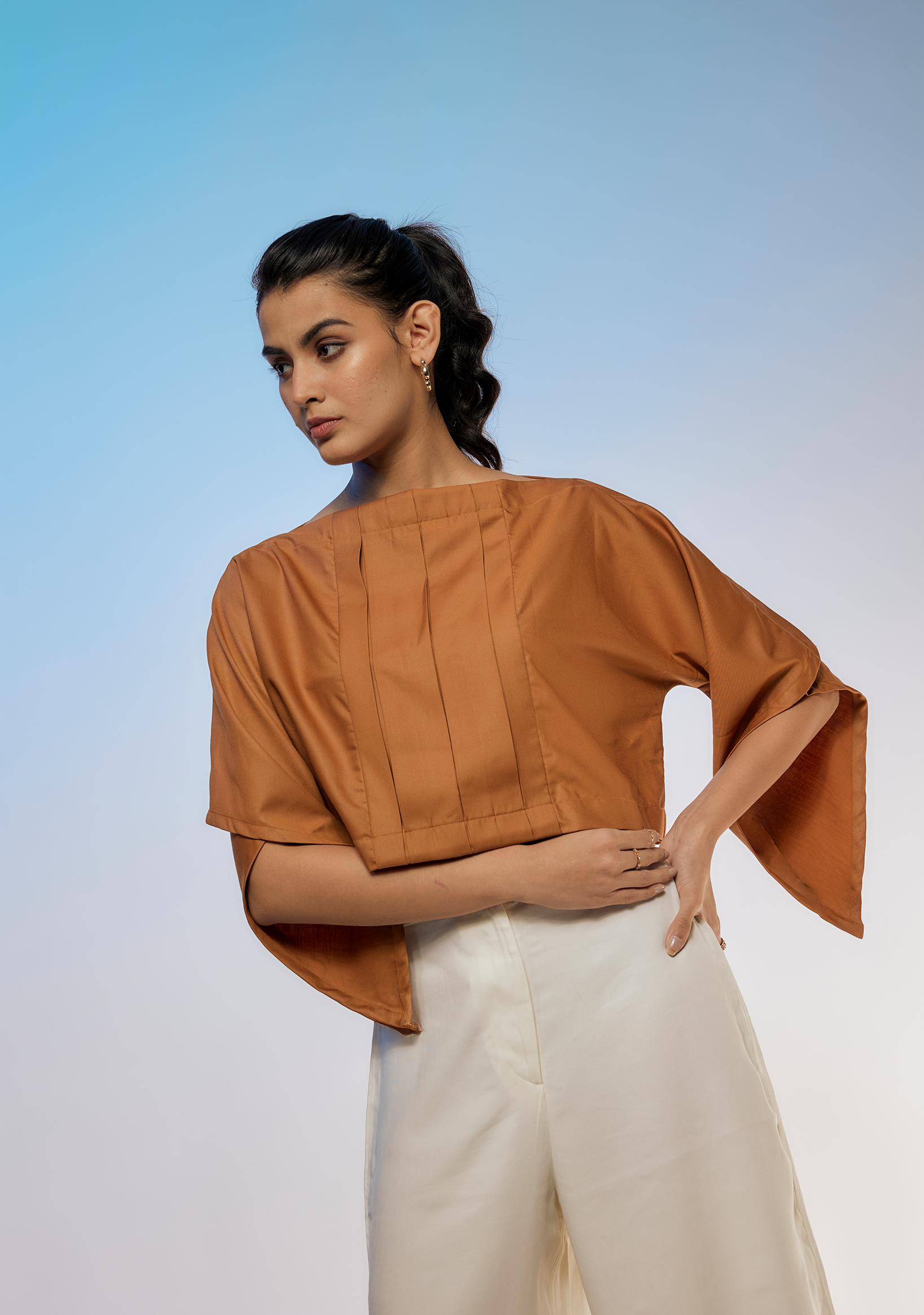 The Mocha Bateau Blouse