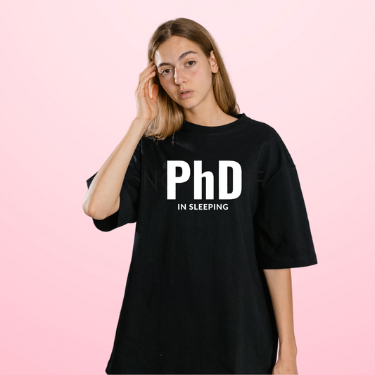 PHD in Sleeping - Half Sleeves Women's Tshirt