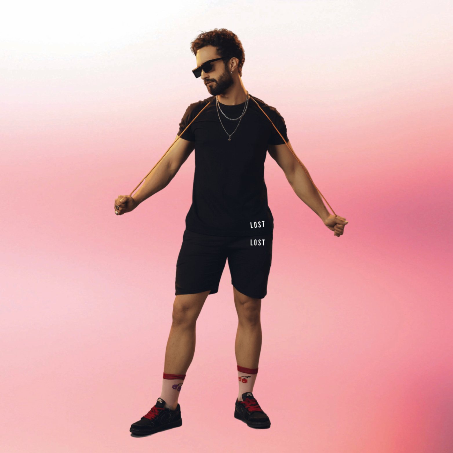 Lost - Half Sleeves Men's Co-ord Set