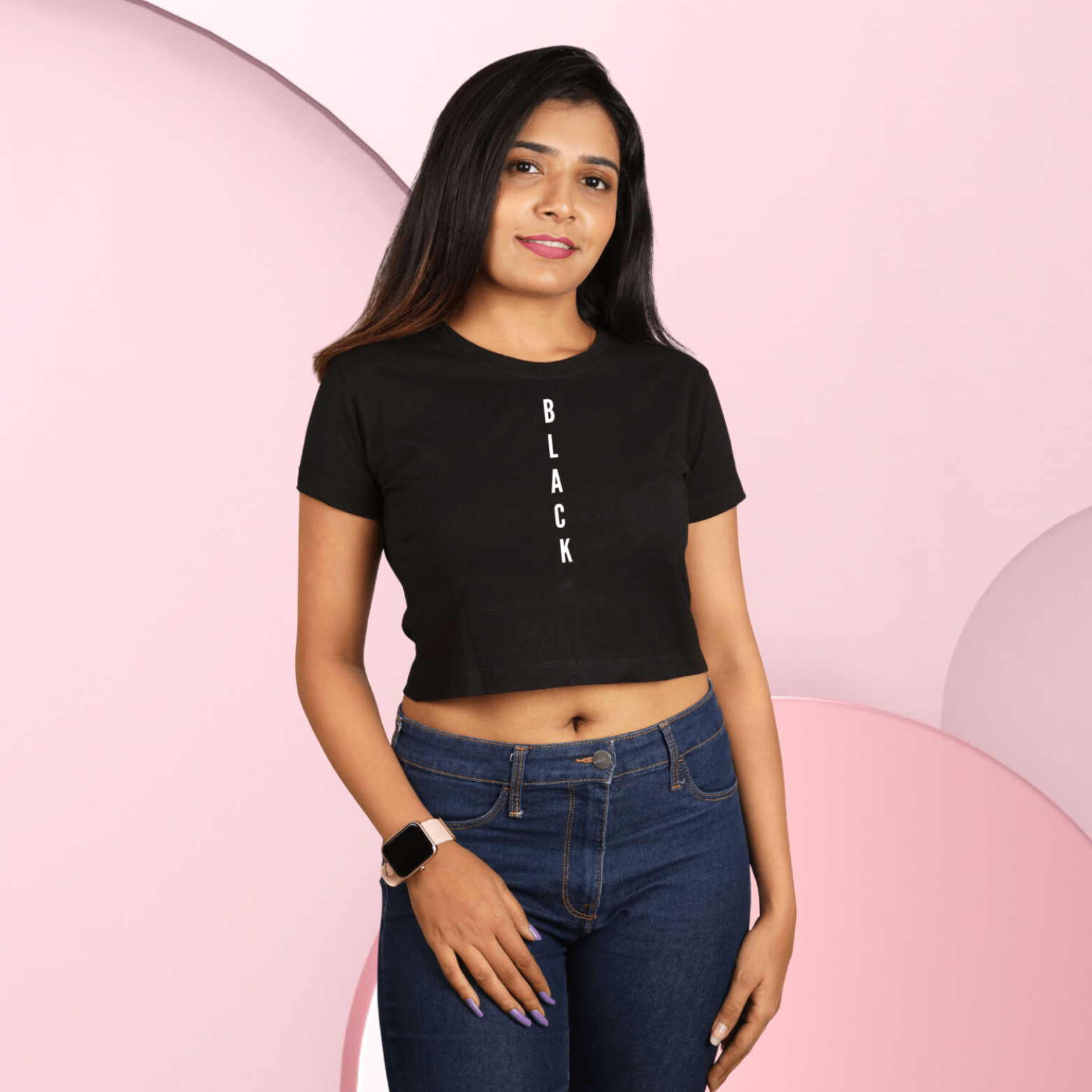 Black - Crop Top