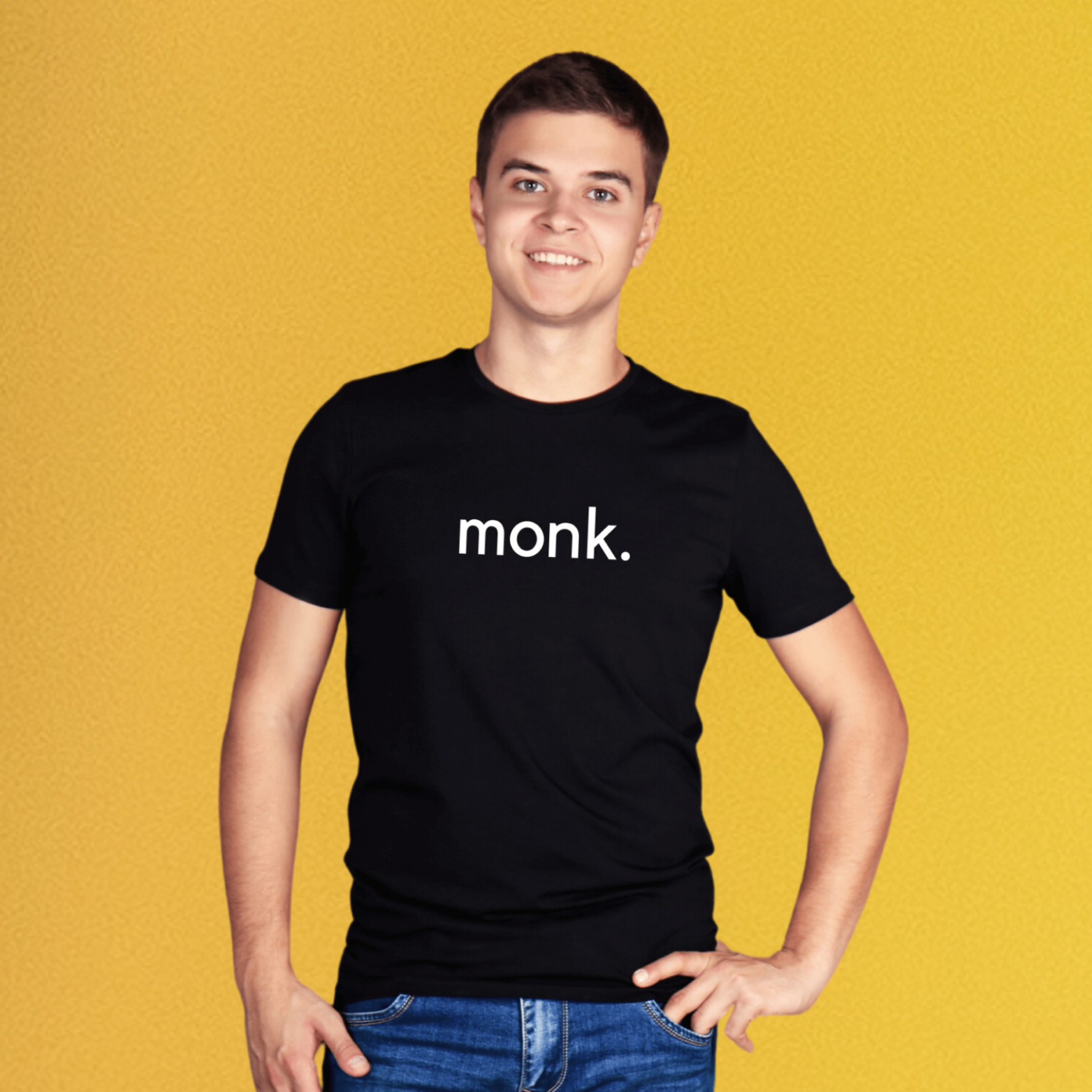 Monk - Half Sleeves Men's Tshirt