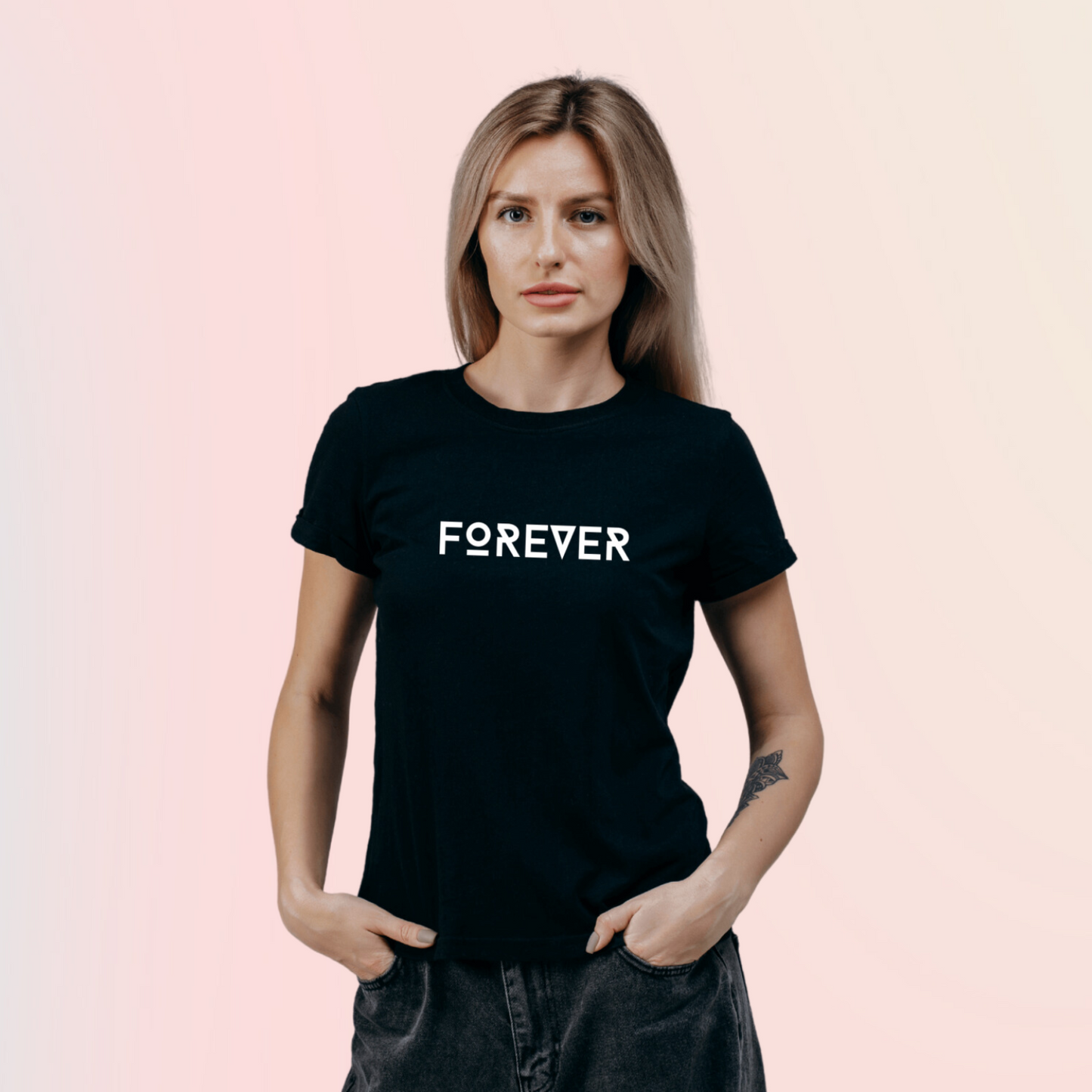 Forever - Half Sleeves Women's Tshirt