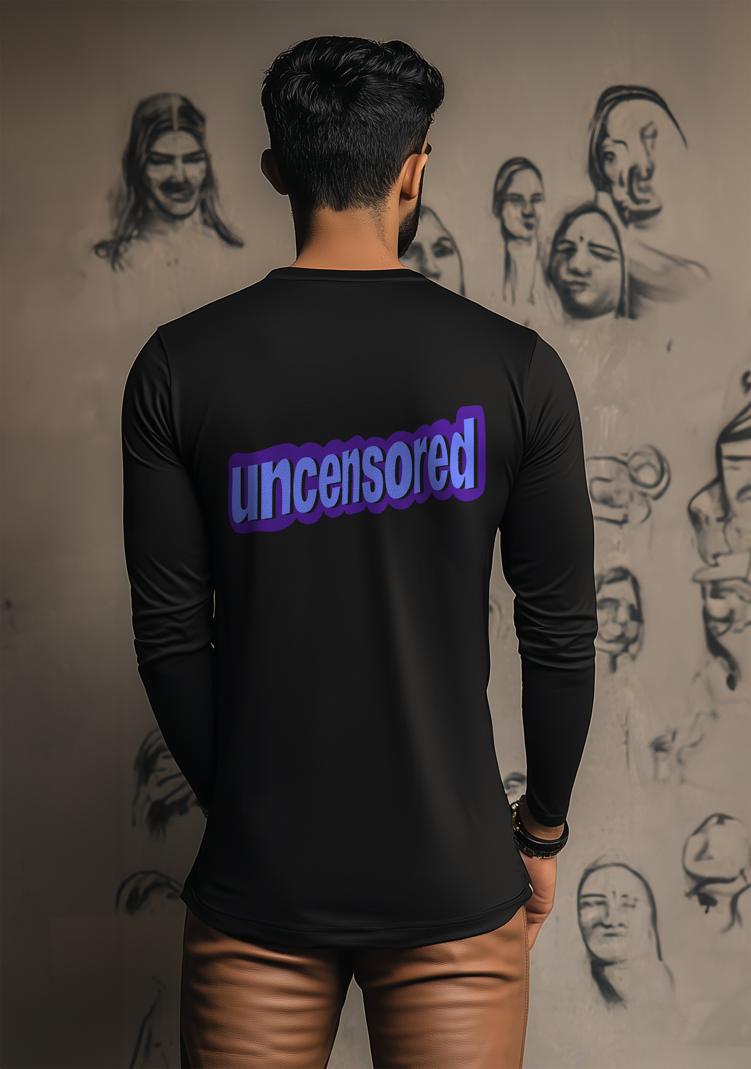 The Faceless Women  - Full Sleeves Men's Tshirt