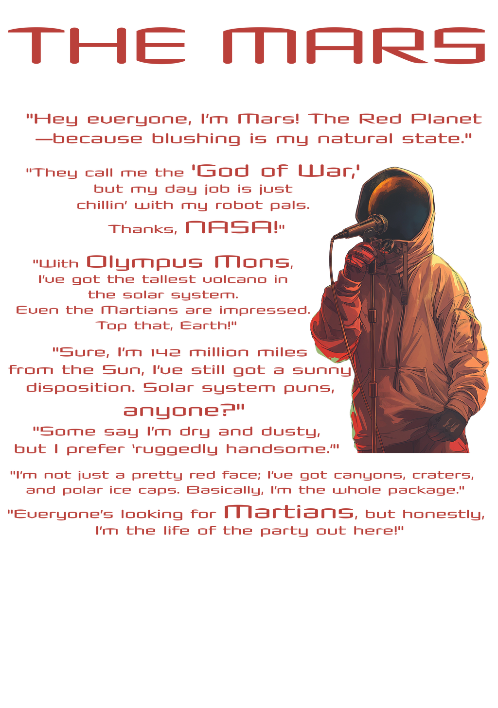 The Mars  - Oversized Men's Tshirt