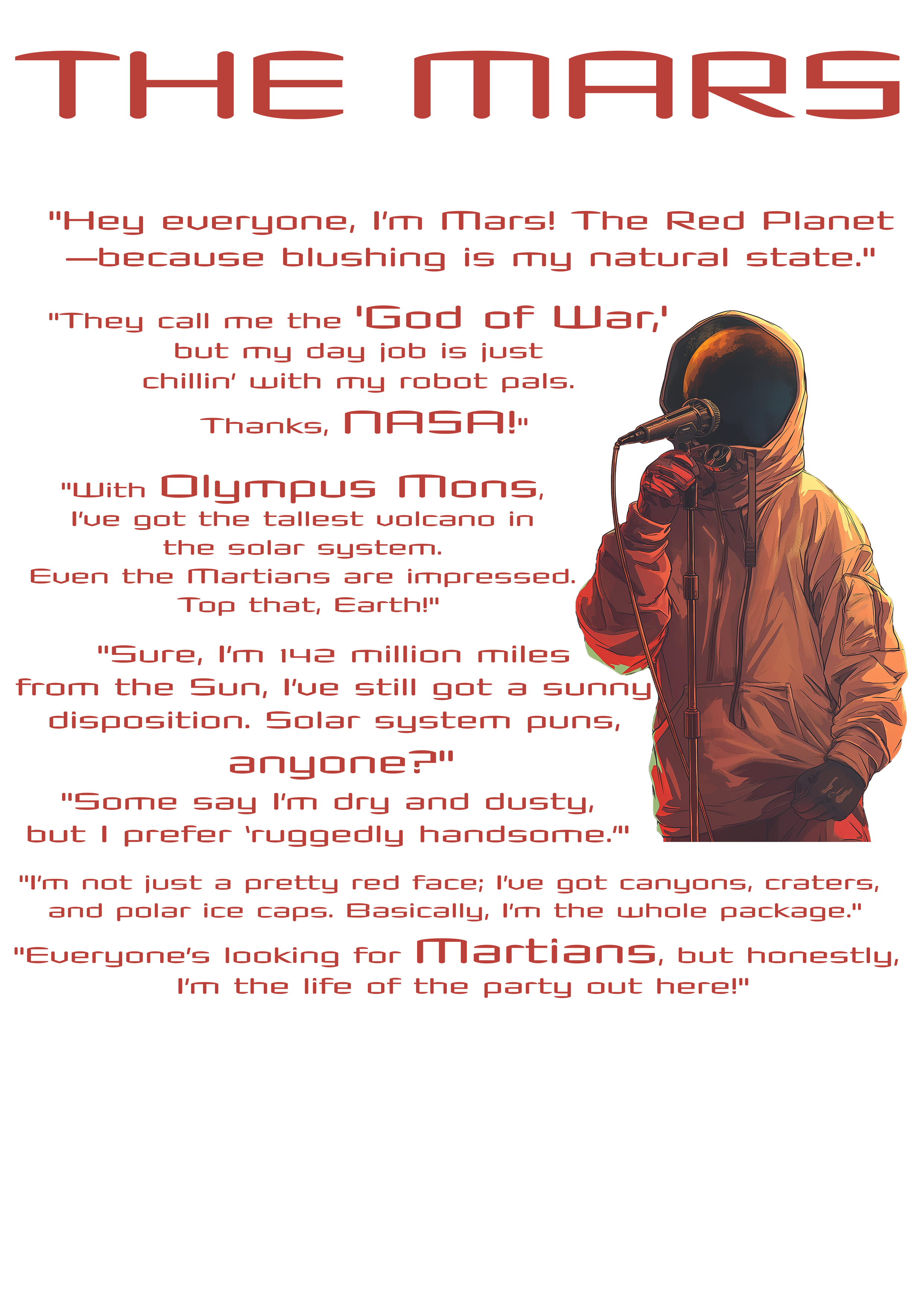 The Mars  - Oversized Men's Tshirt