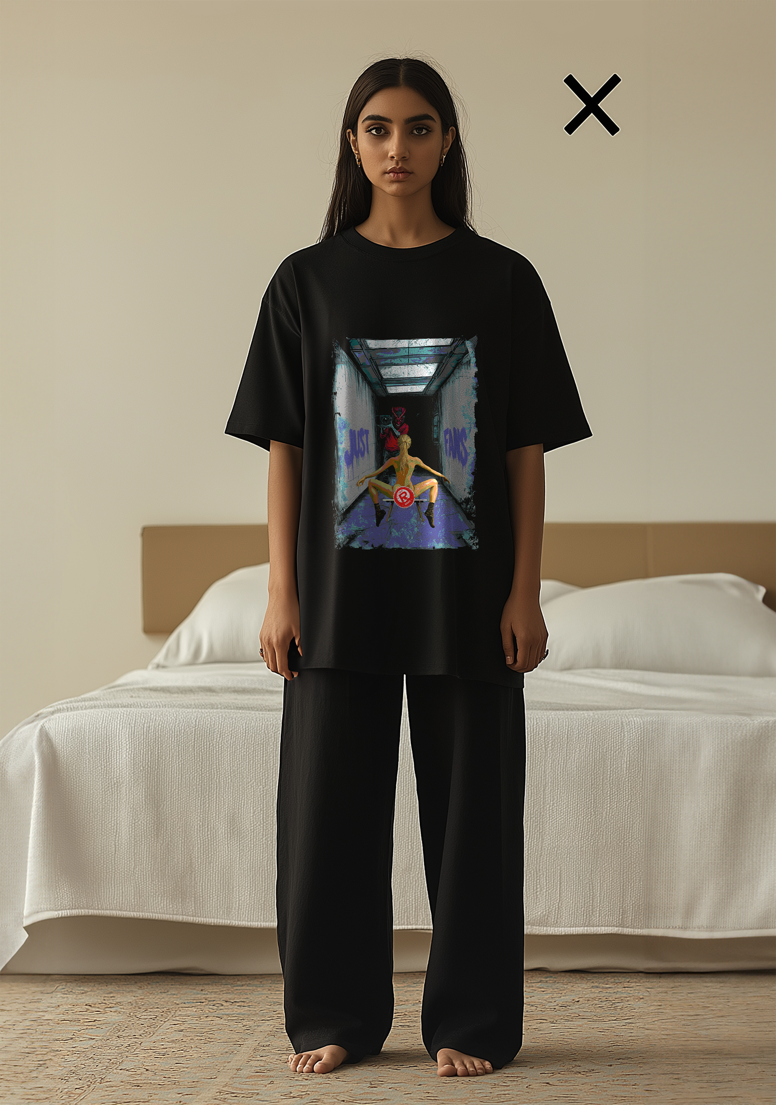 The Just Fans  - Oversized women's Tshirt