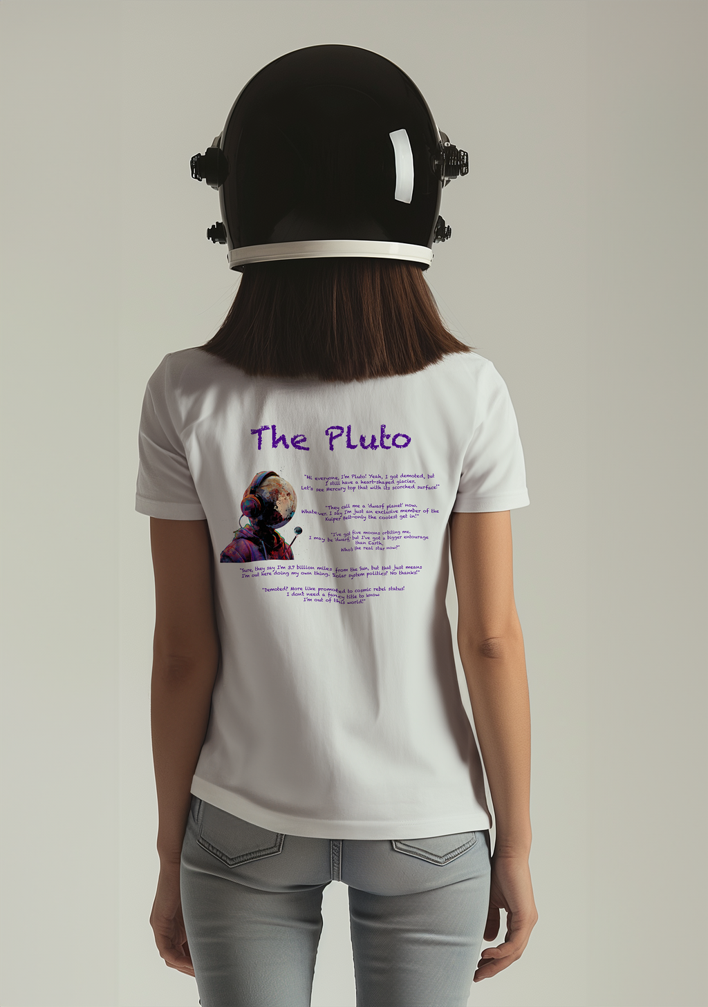 The Pluto - Half Sleeves Women's Tshirt