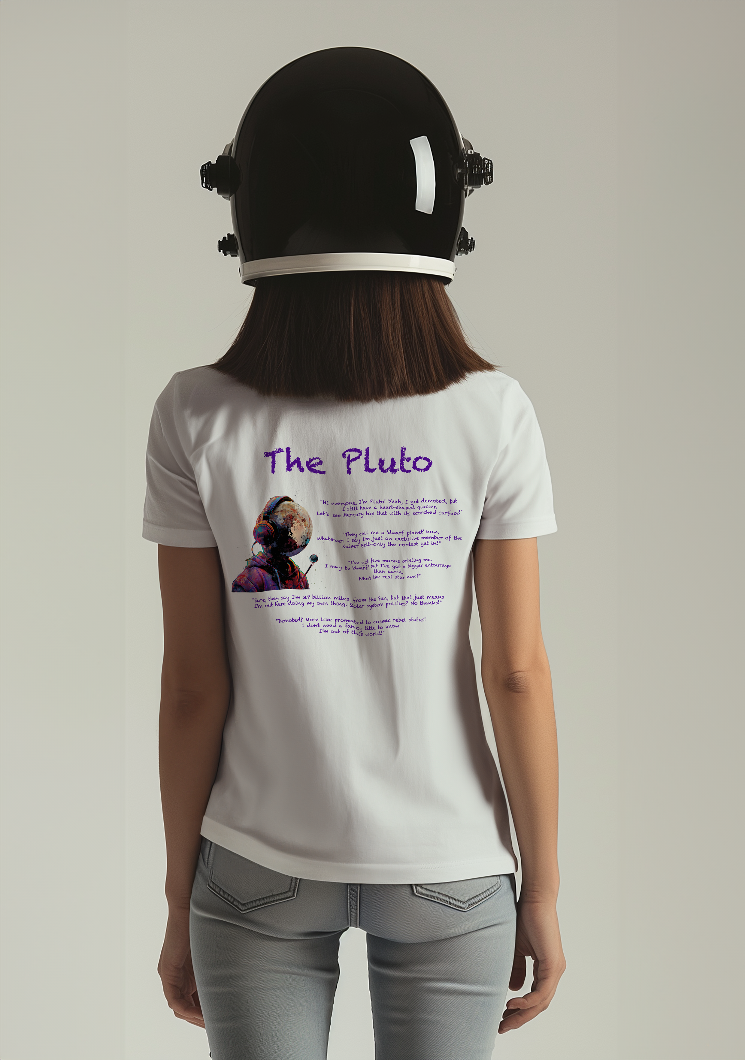 The Pluto - Half Sleeves Women's Tshirt