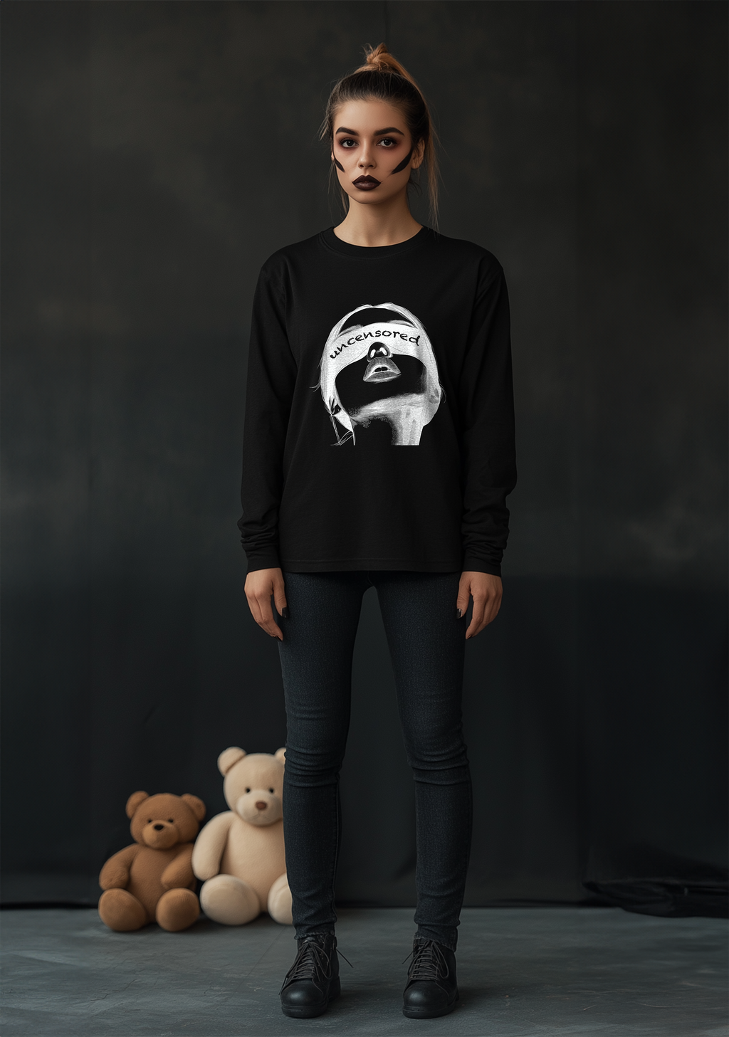 The Blind Fold  - Full Sleeves women's Tshirt