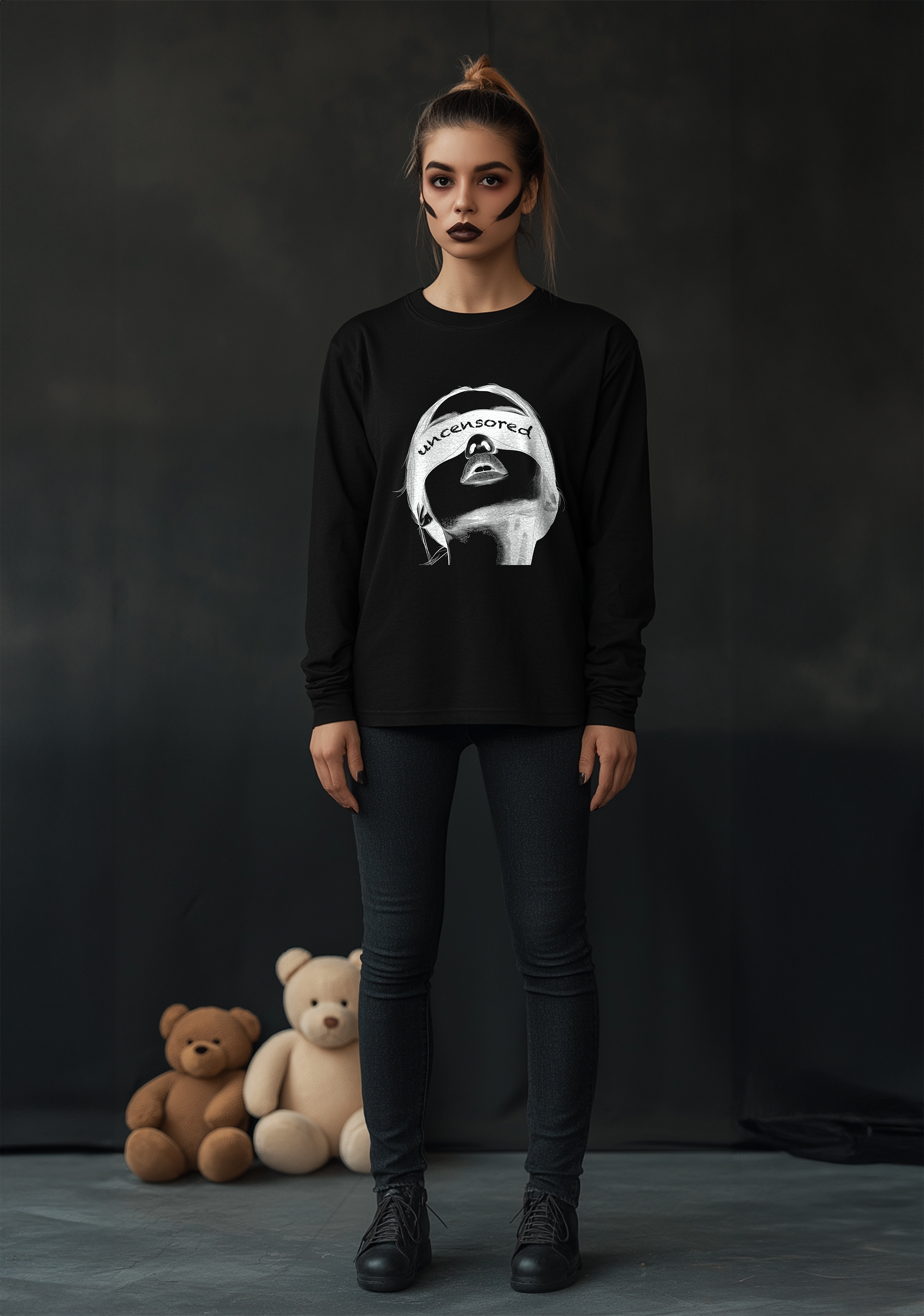 The Blind Fold  - Full Sleeves women's Tshirt