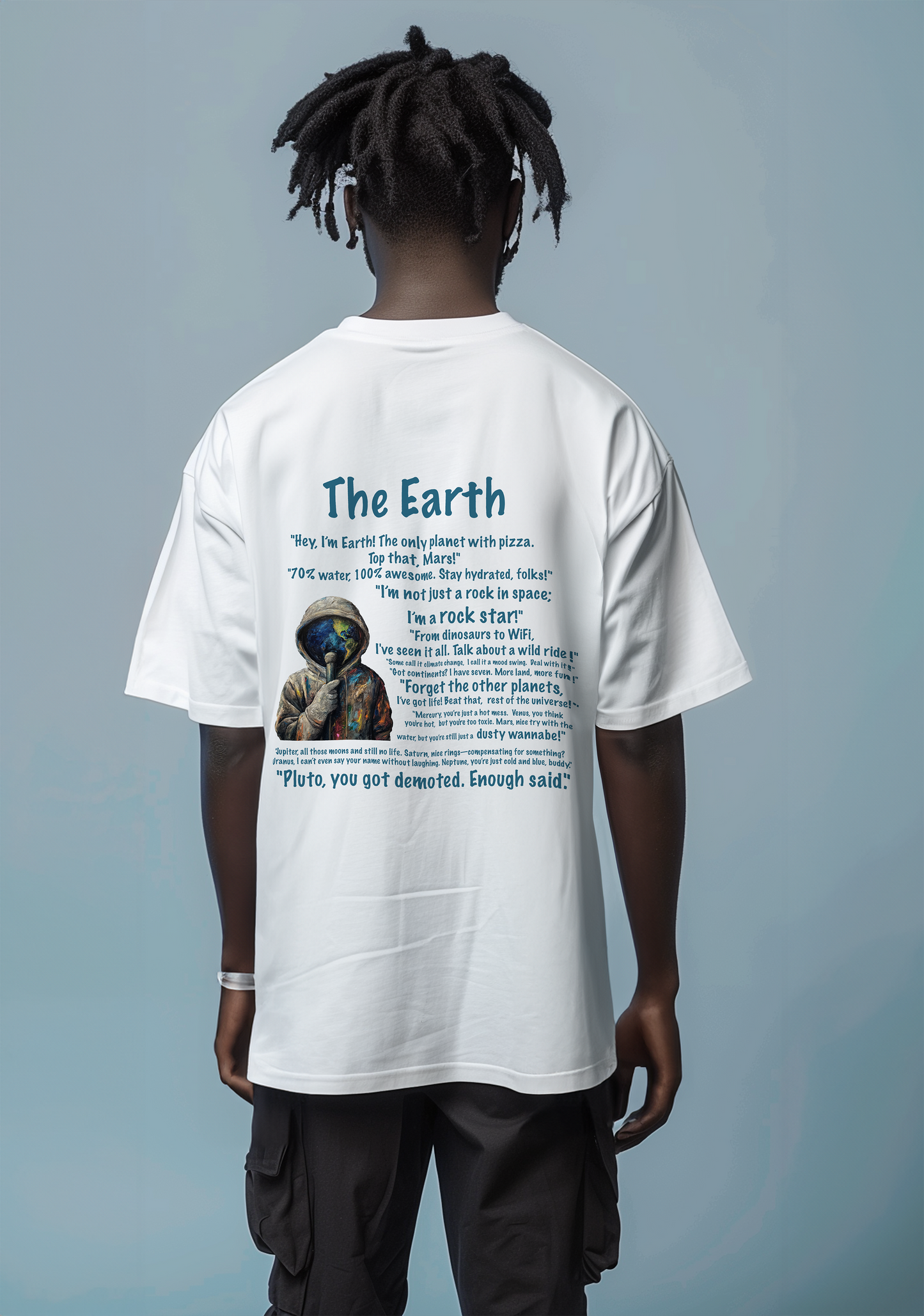 The Earth  - Oversized Men's Tshirt