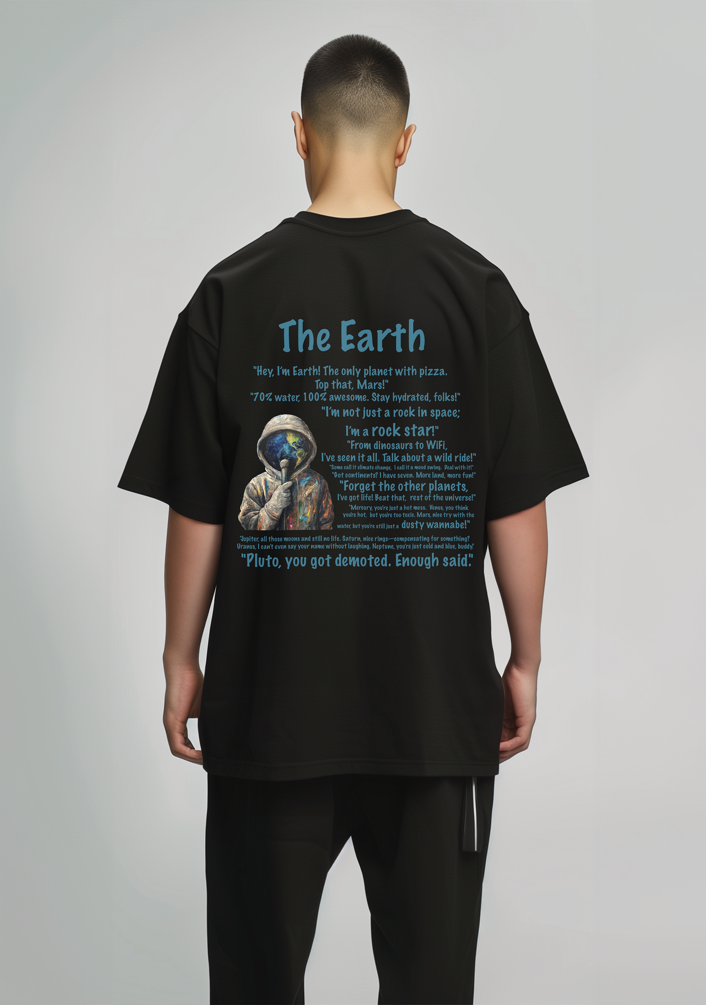 The Earth  - Oversized Men's Tshirt