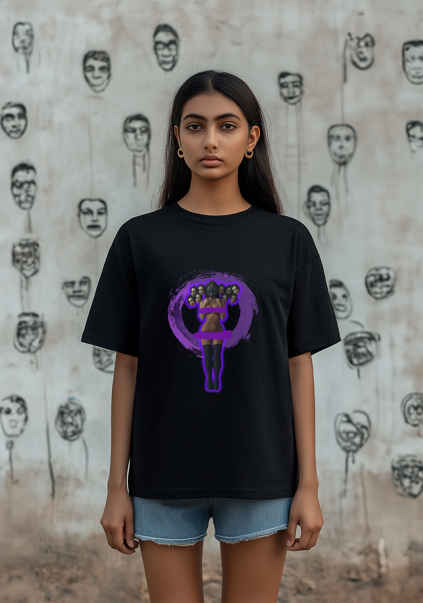 The Faceless Women  - Oversized women's Tshirt