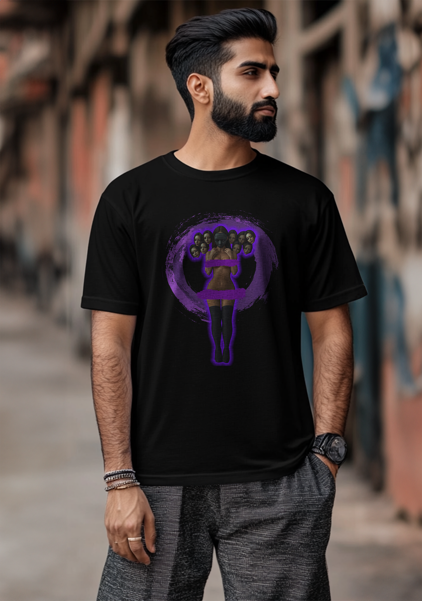 The Faceless Women  - Half Sleeves Men's Tshirt