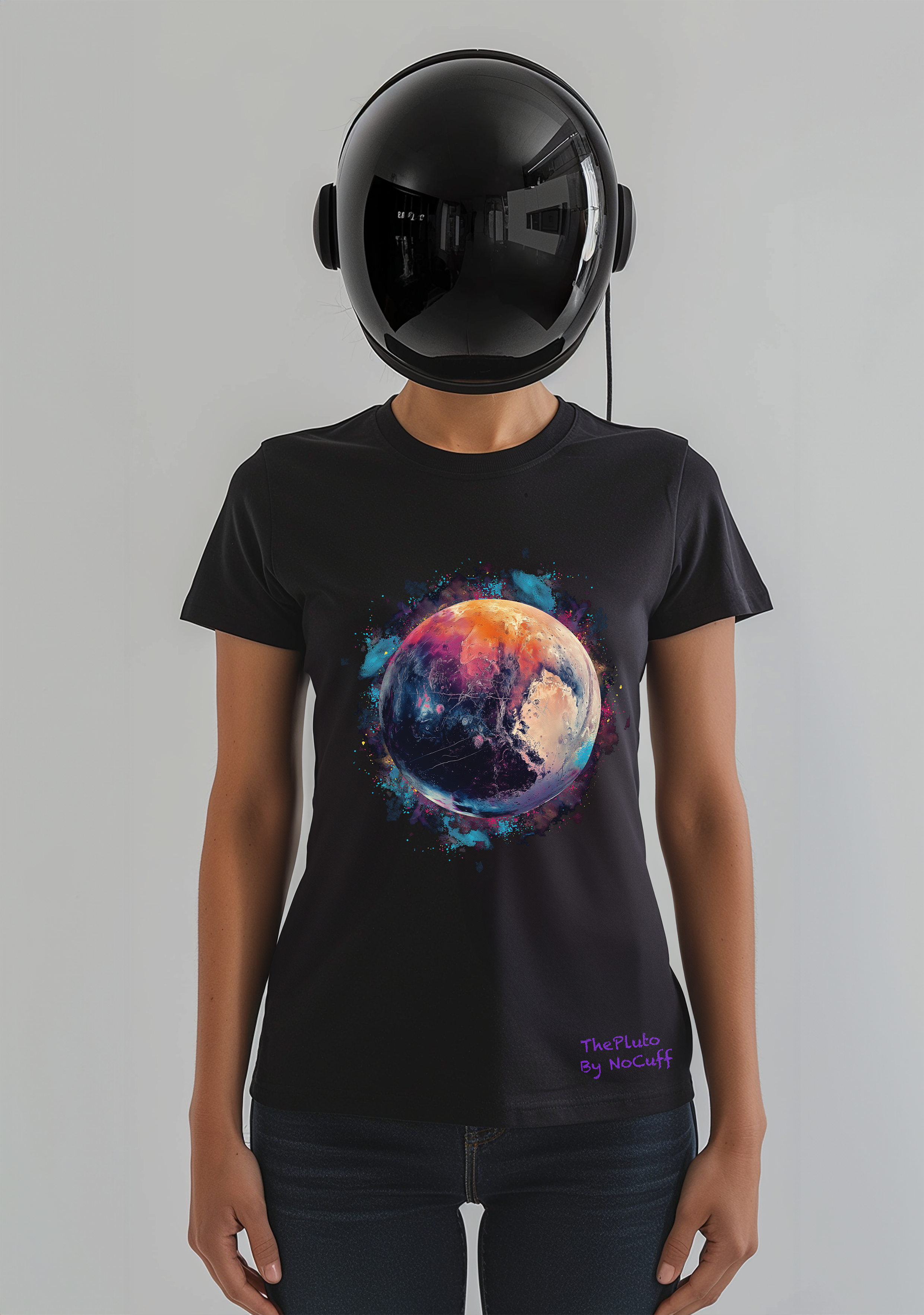 The Pluto - Half Sleeves Women's Tshirt