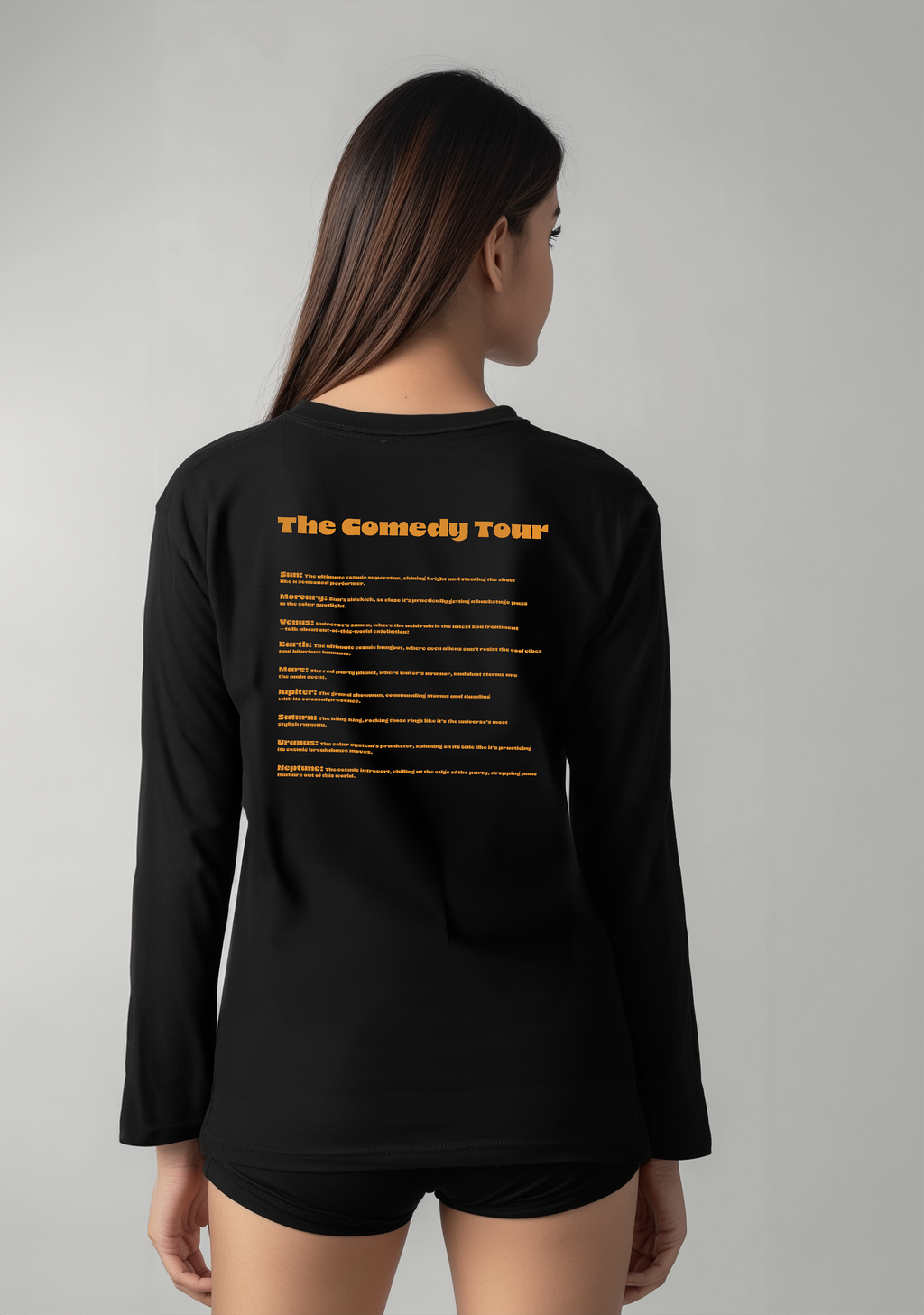 The Solar system Stand Up Show  - Full Sleeves women's Tshirt