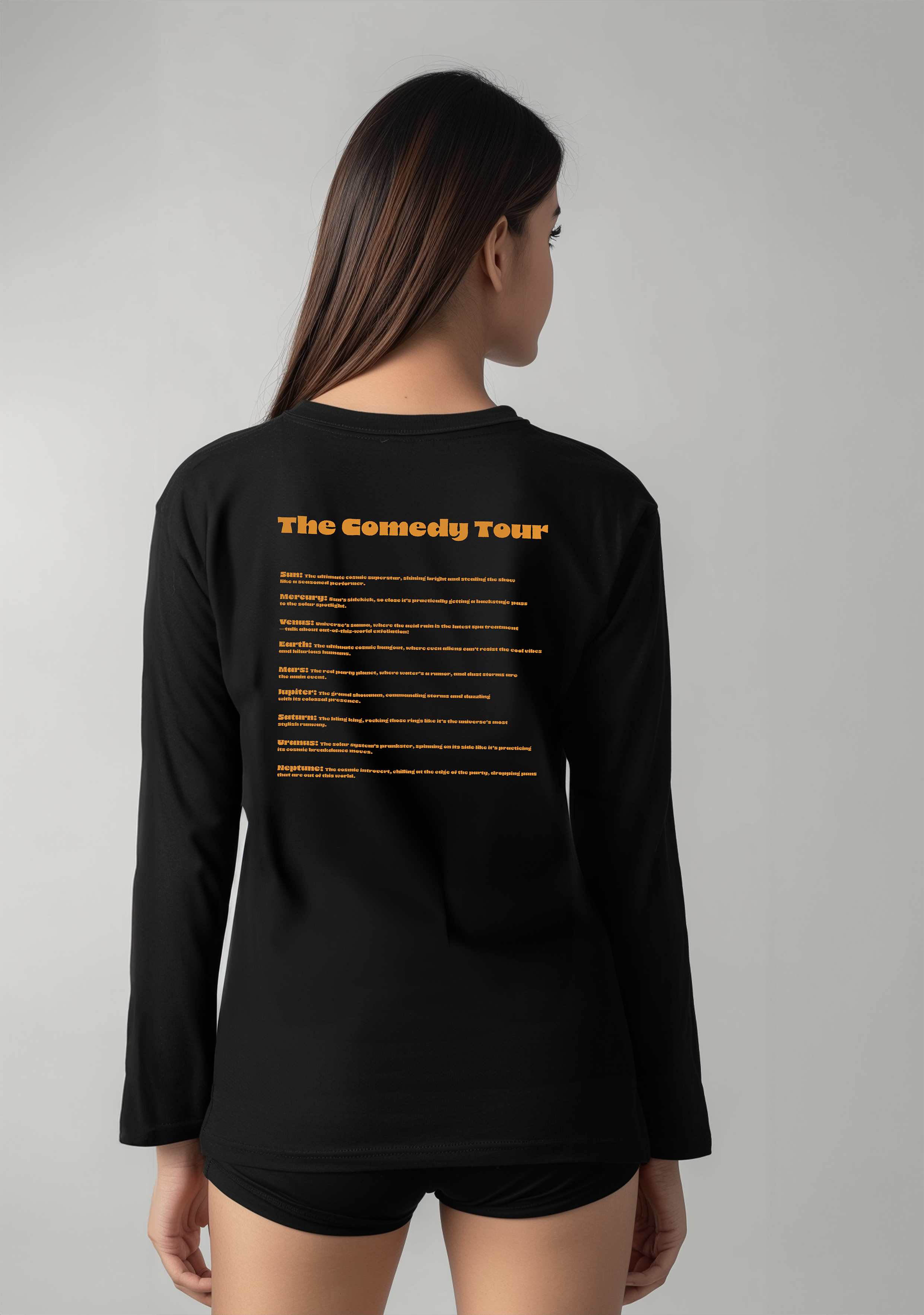 The Solar system Stand Up Show  - Full Sleeves women's Tshirt
