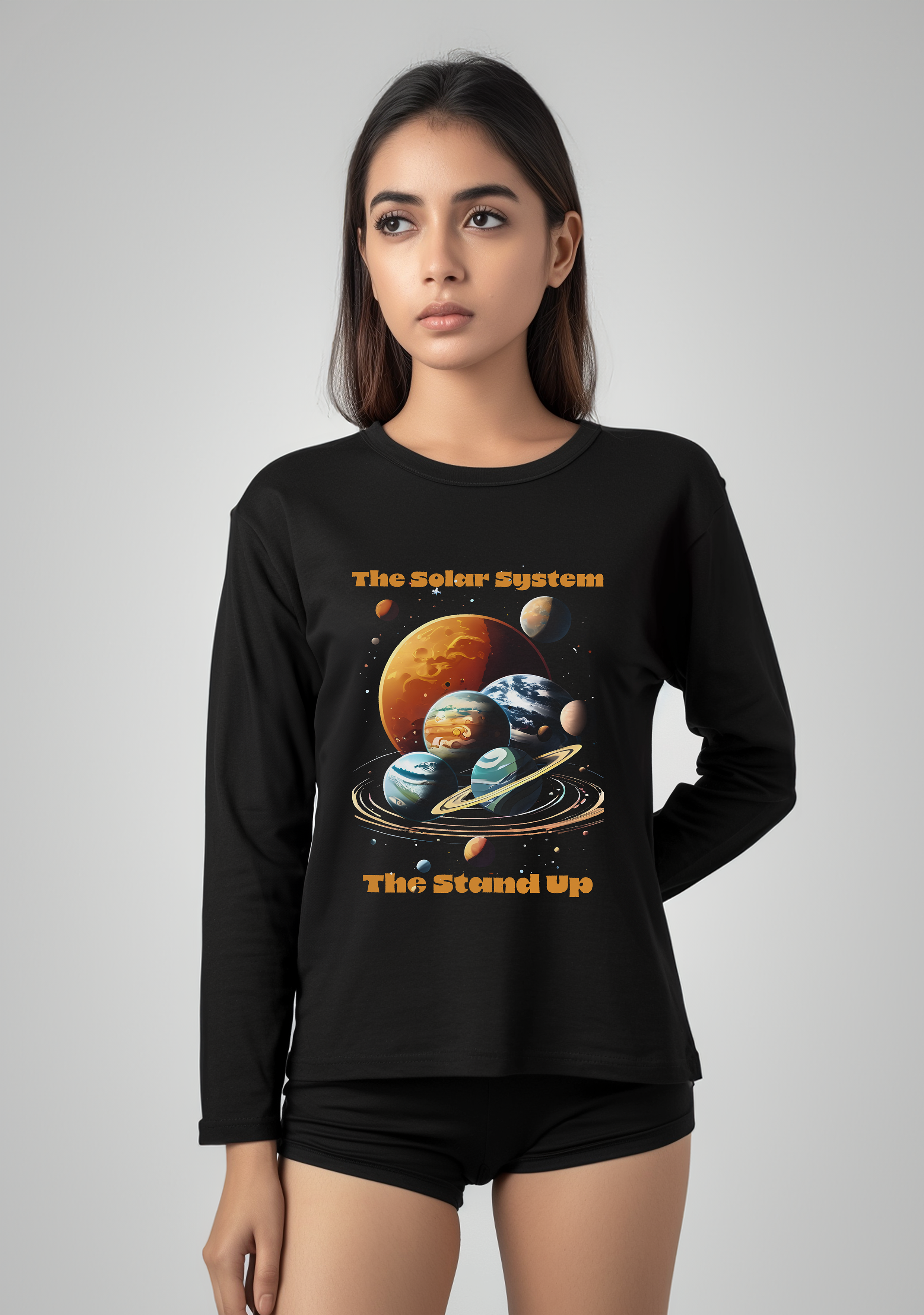 The Solar system Stand Up Show  - Full Sleeves women's Tshirt