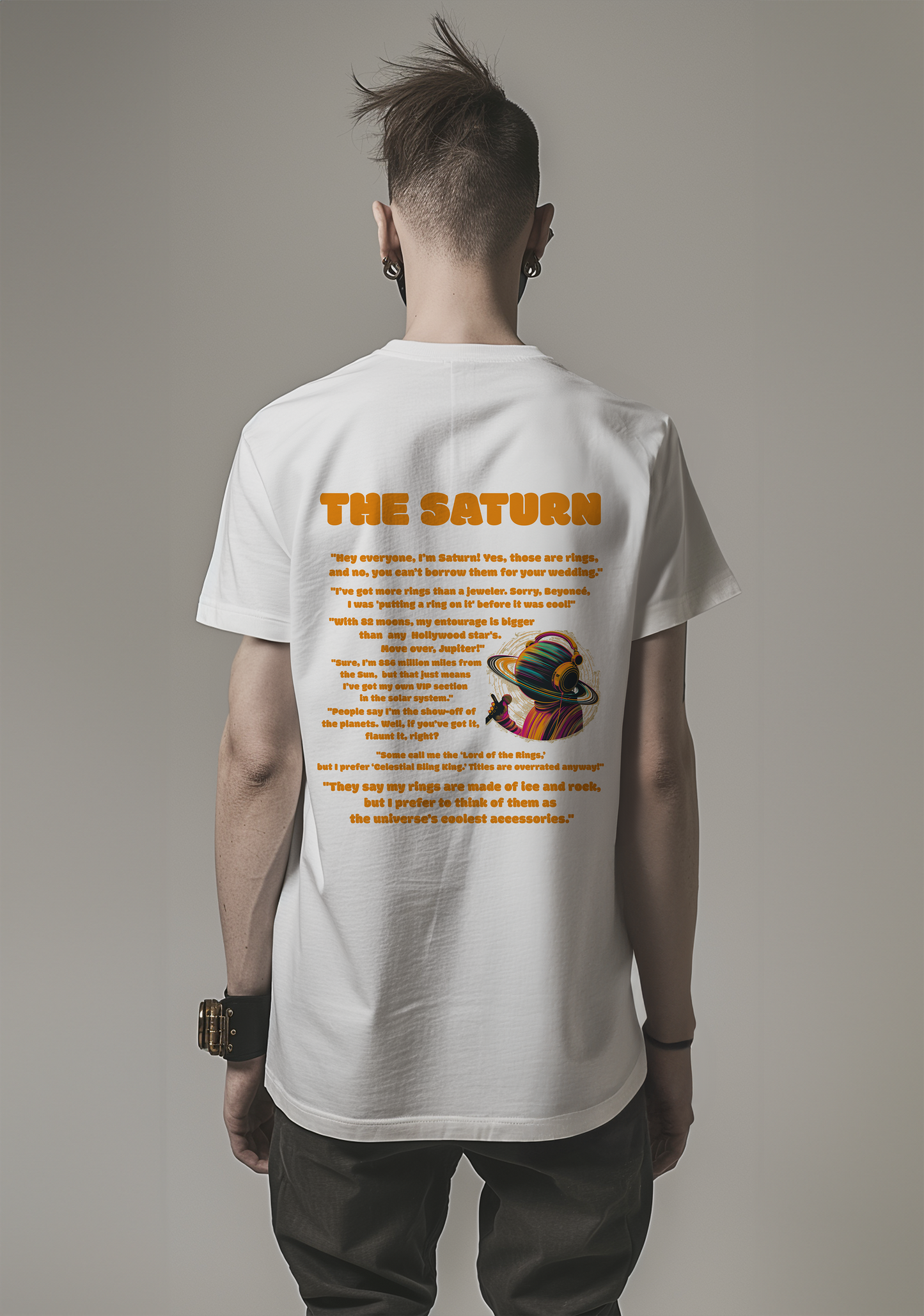 The Saturn  - Half Sleeves Men's Tshirt