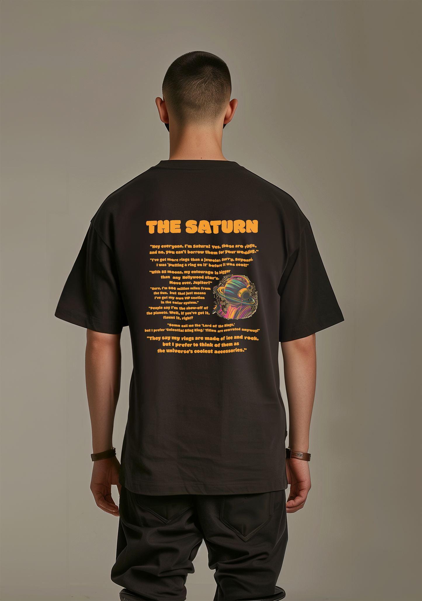 The Saturn  - Oversized Men's Tshirt