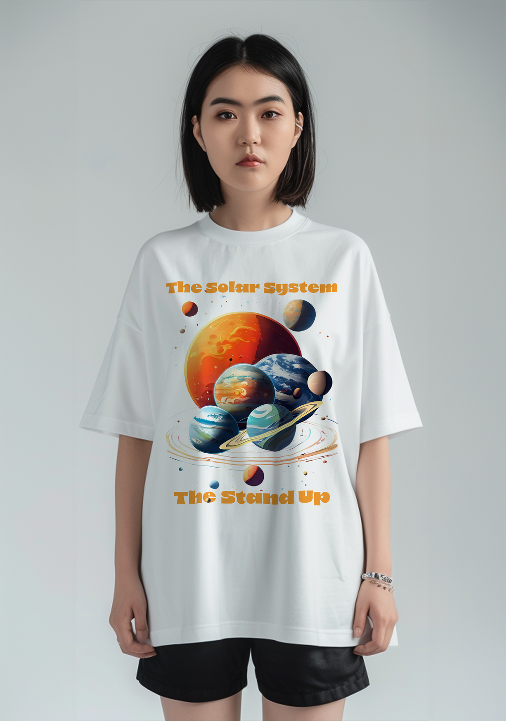 The Solar system Stand Up Show  - Oversized women's Tshirt