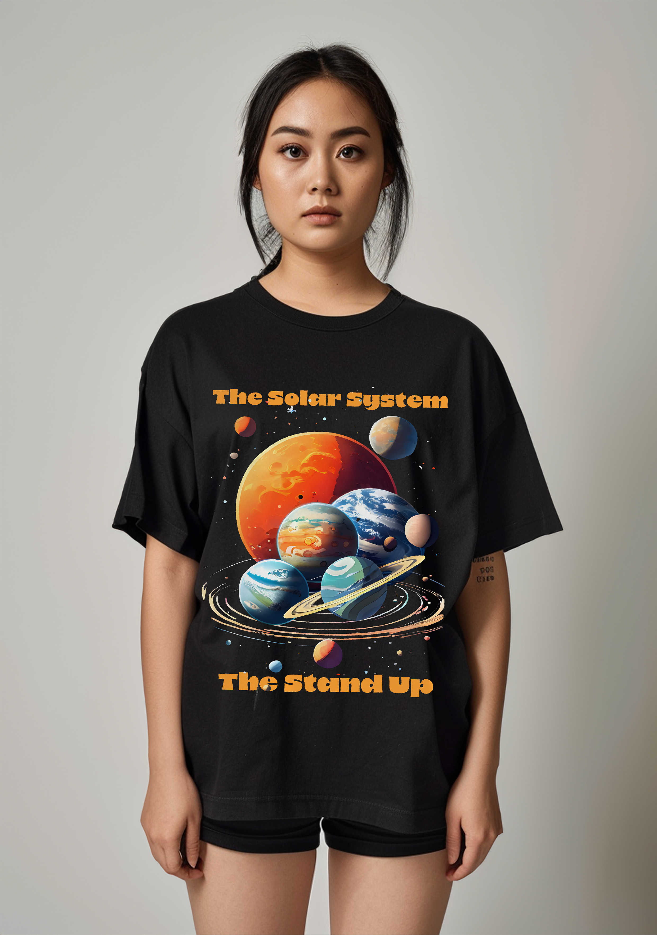 The Solar system Stand Up Show  - Oversized women's Tshirt