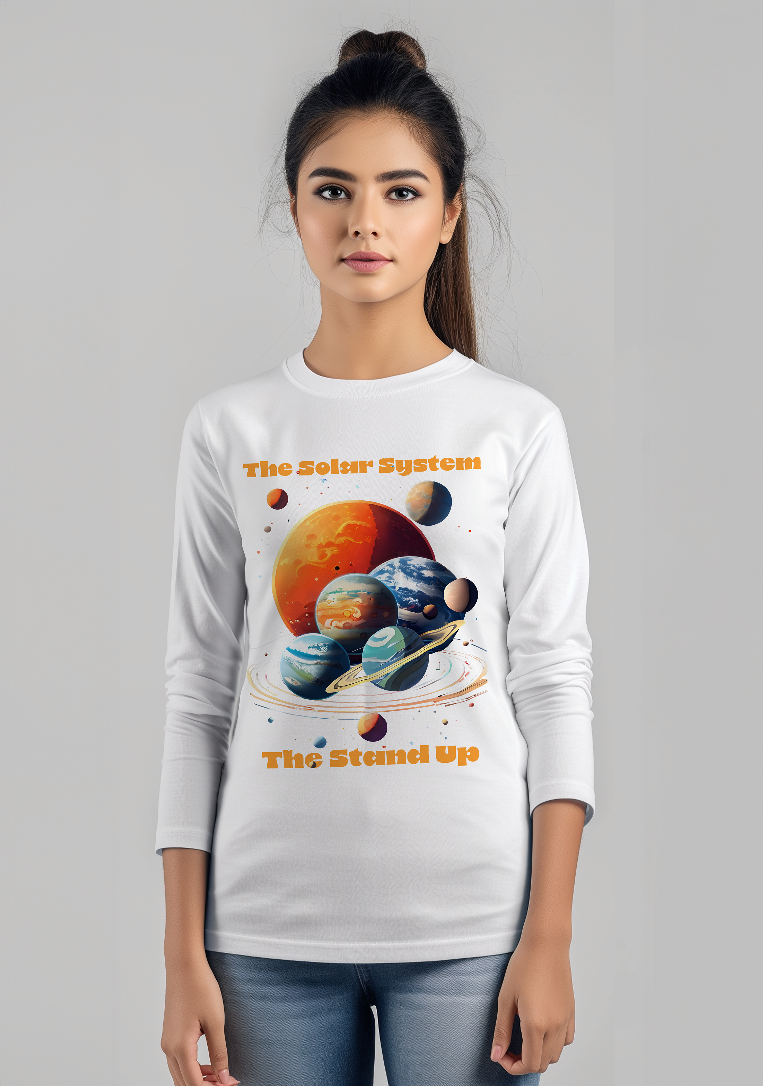 The Solar system Stand Up Show  - Full Sleeves women's Tshirt