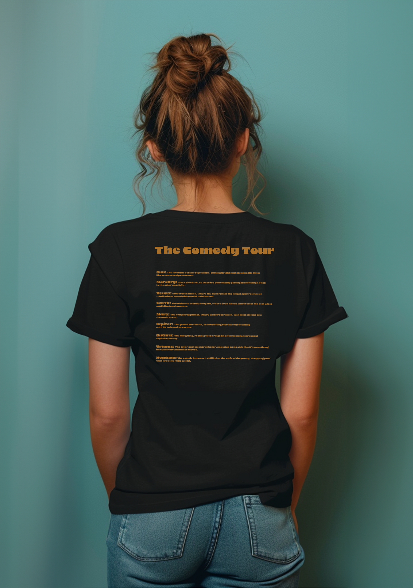 The Solar system Stand Up Show - Half Sleeves Women's Tshirt