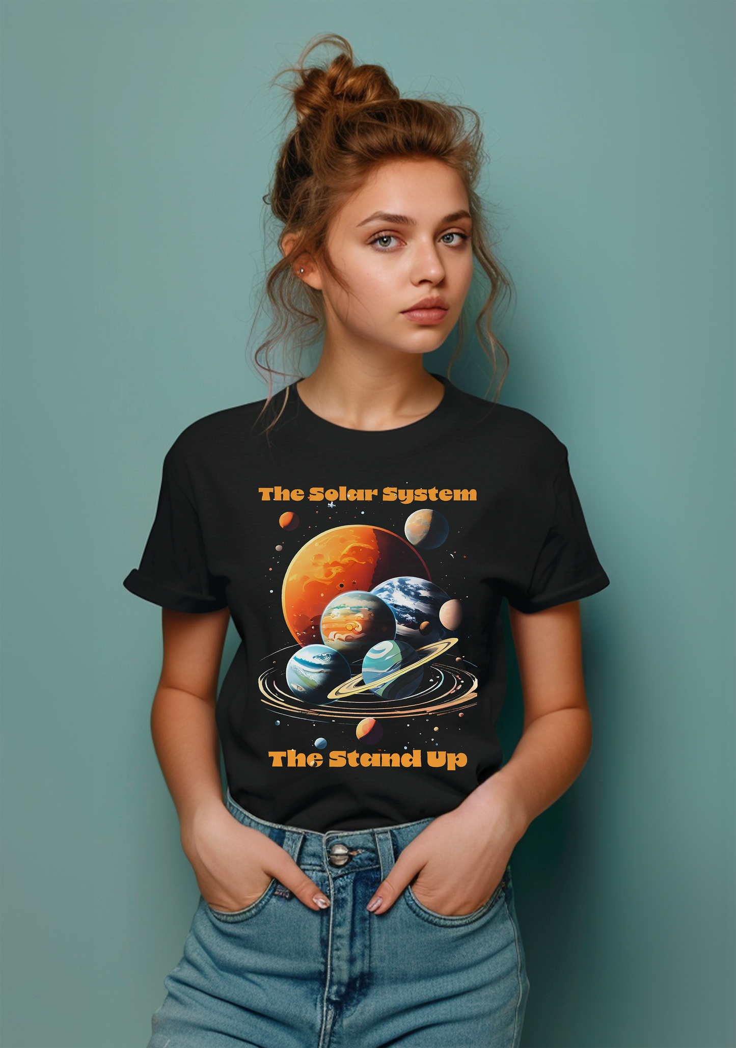 The Solar system Stand Up Show - Half Sleeves Women's Tshirt