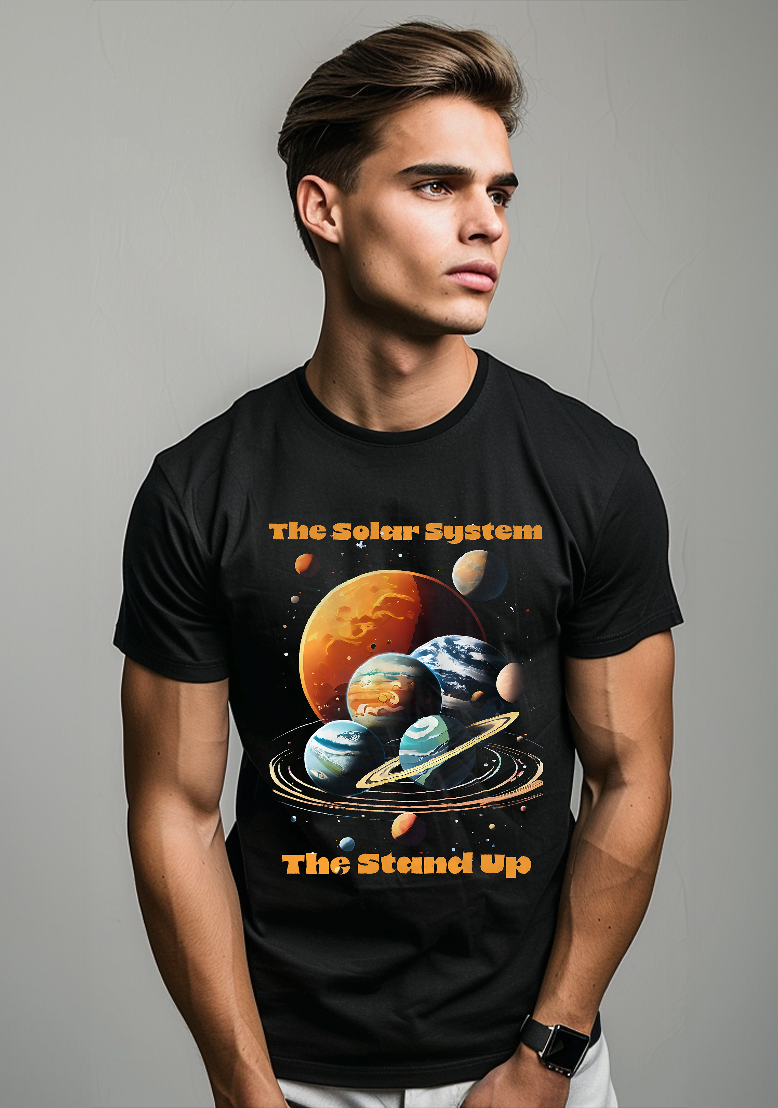 The Solar system Stand Up Show  - Half Sleeves Men's Tshirt