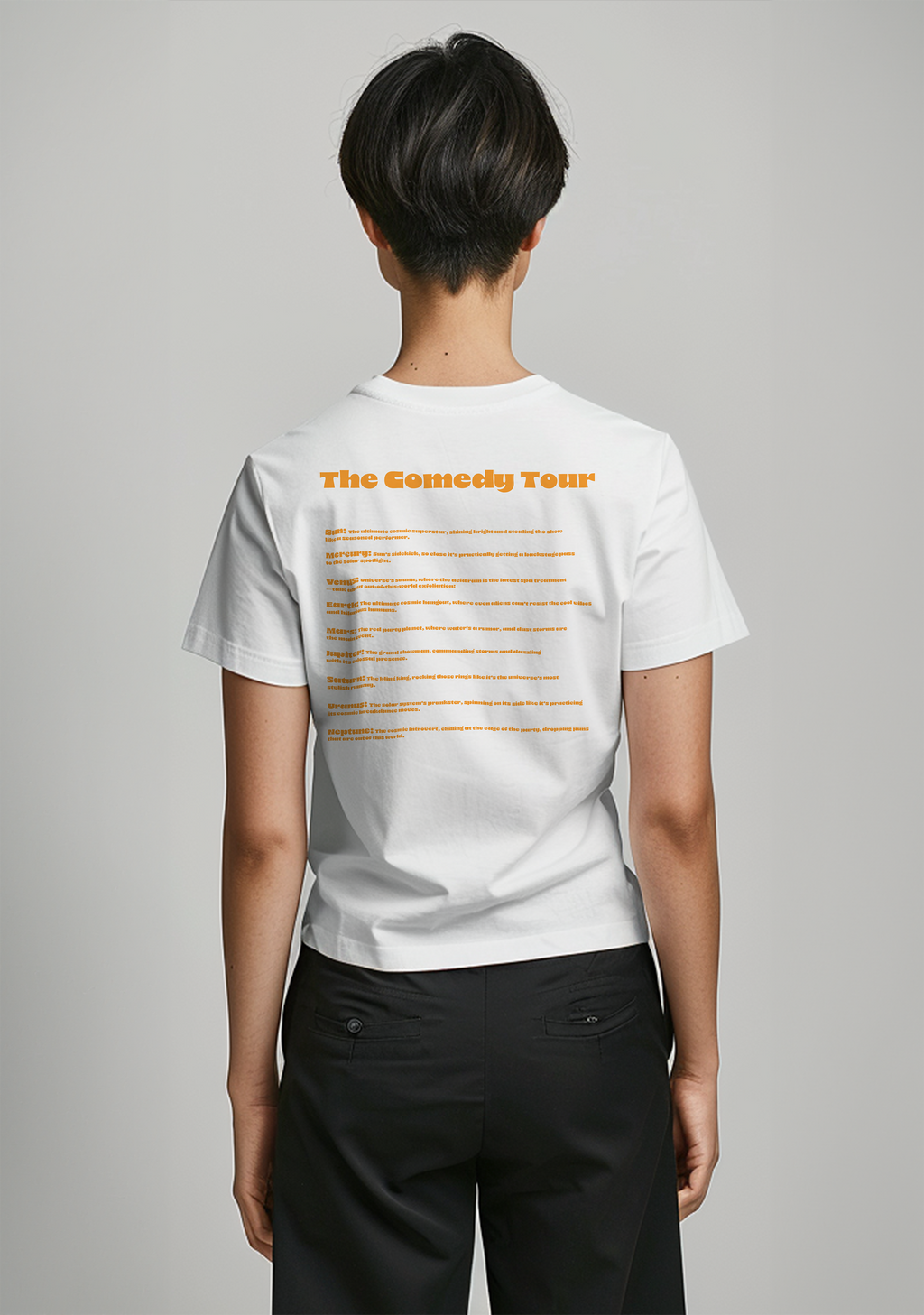 The Solar system Stand Up Show - Half Sleeves Women's Tshirt