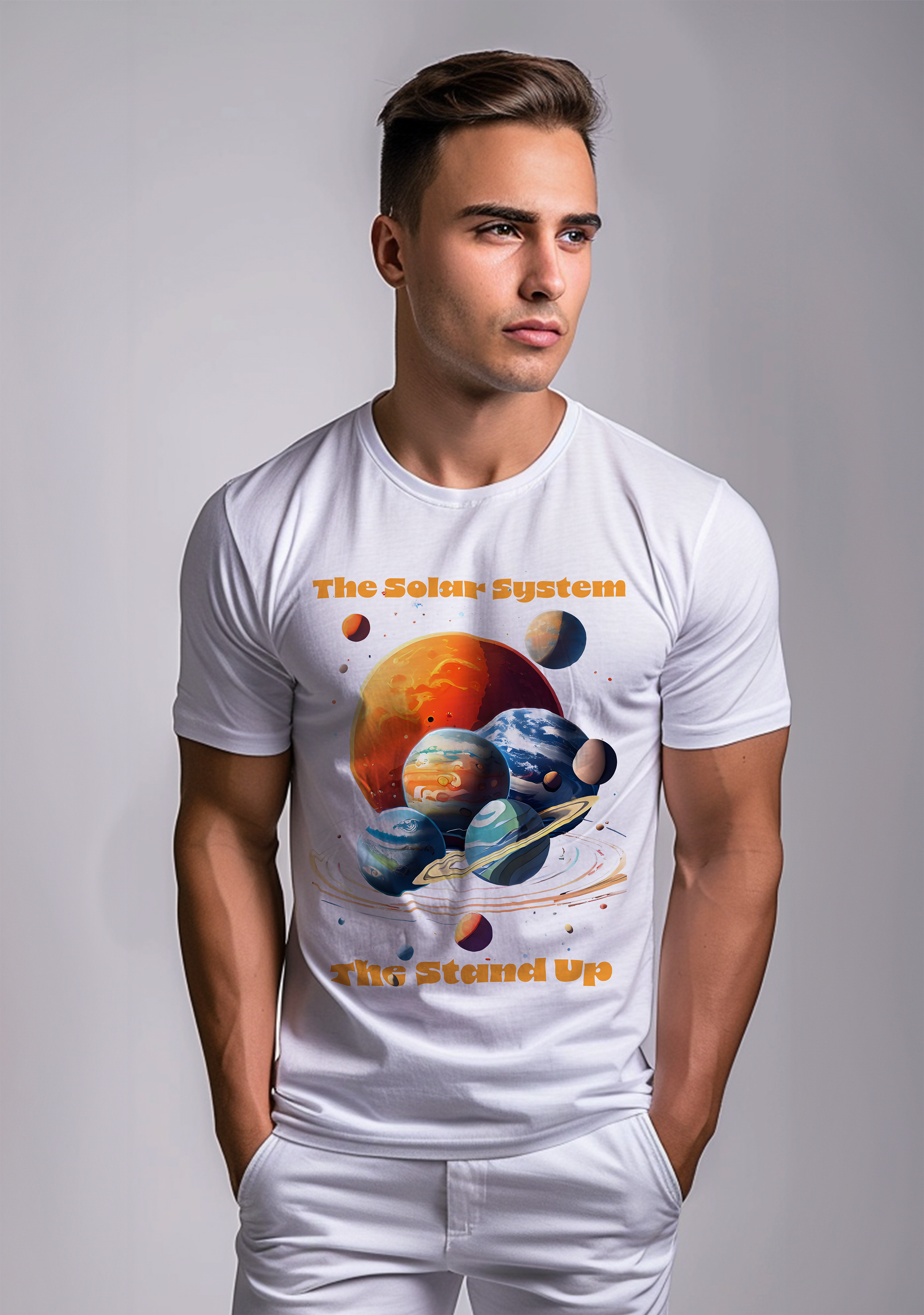 The Solar system Stand Up Show  - Half Sleeves Men's Tshirt
