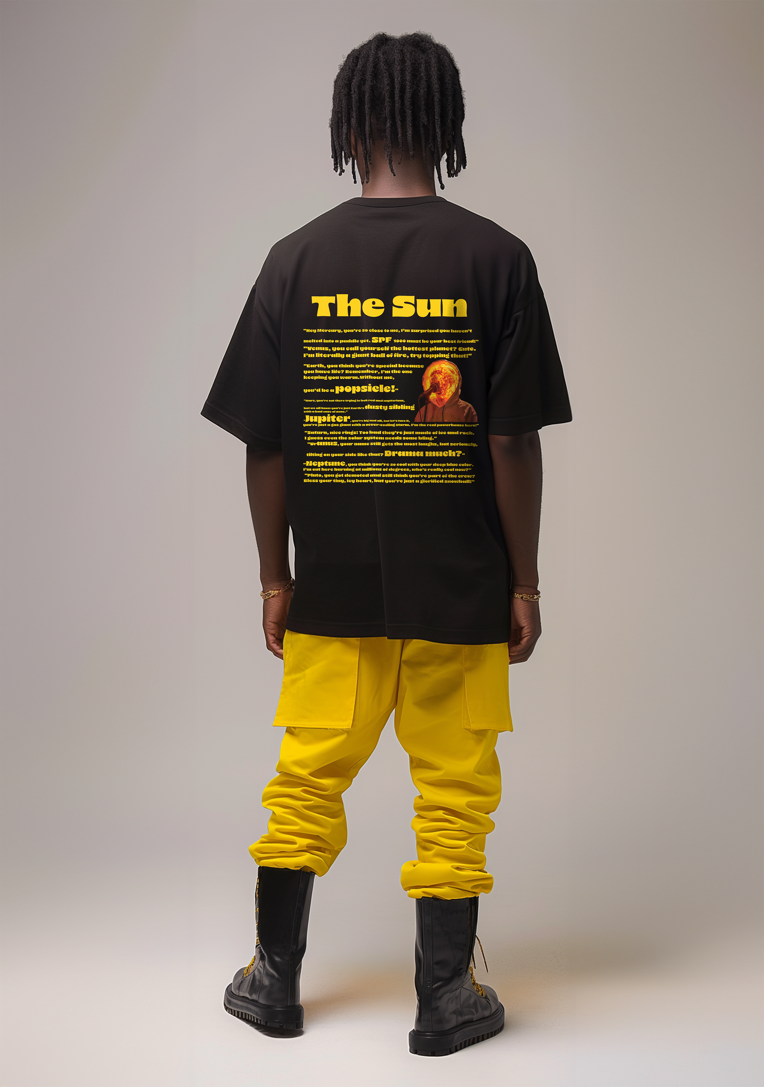 The Sun  - Oversized Men's Tshirt