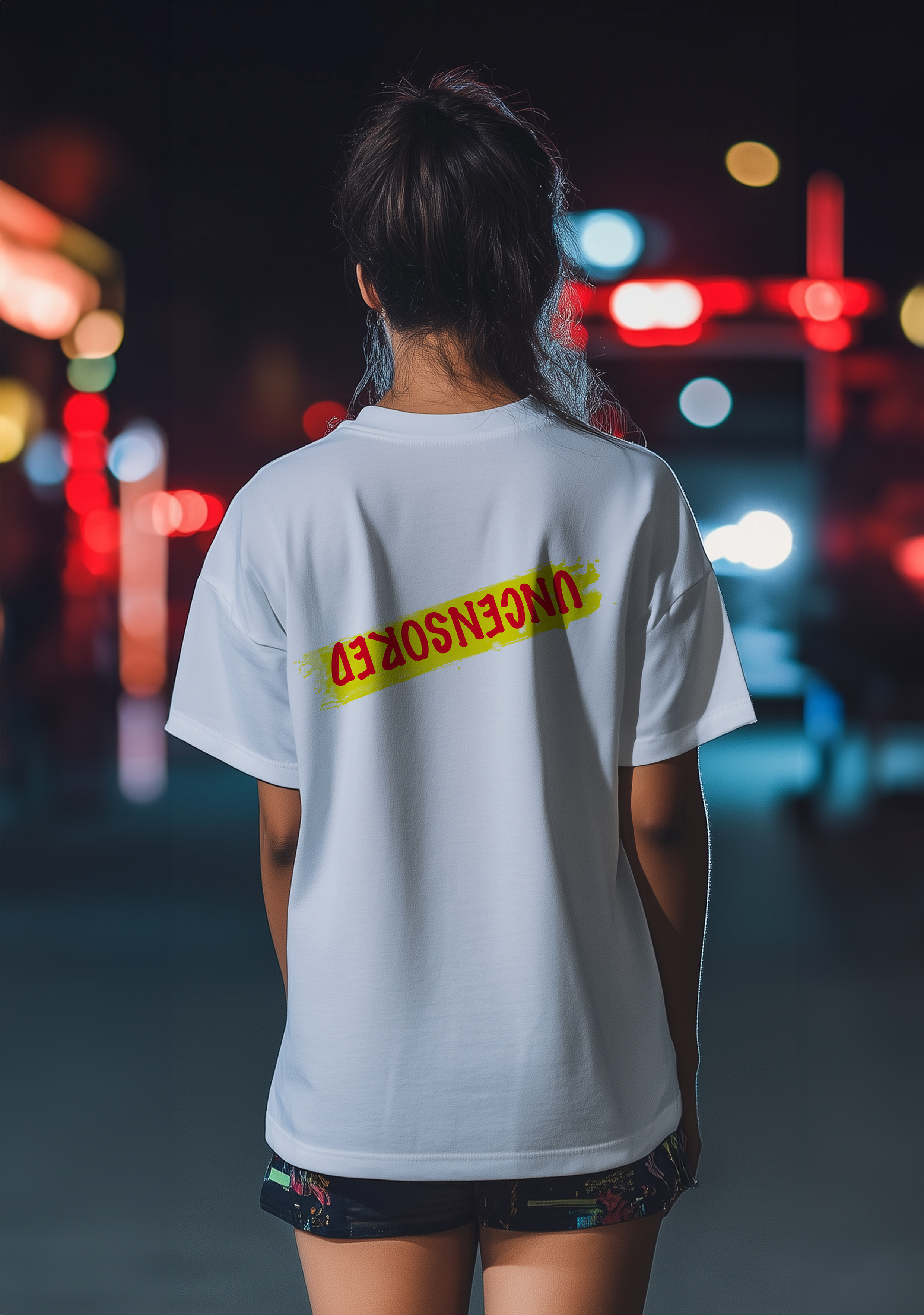 The Wolves and a Girl  - Oversized women's Tshirt