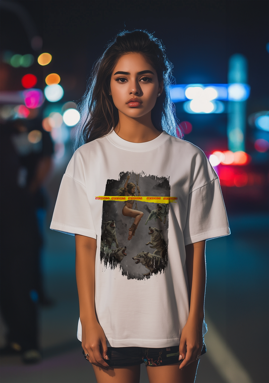 The Wolves and a Girl  - Oversized women's Tshirt