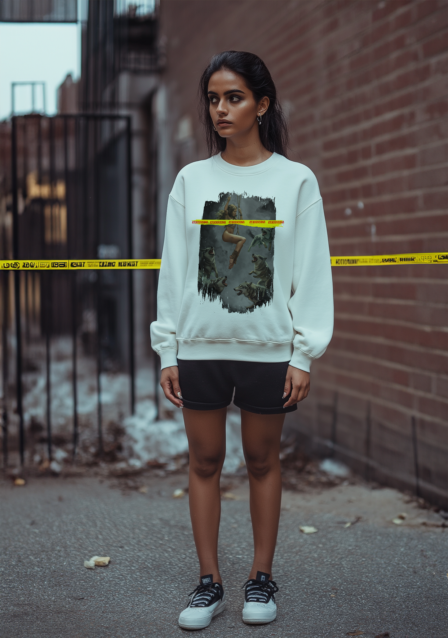 The Wolves and a Girl - Women's Sweat-Shirt