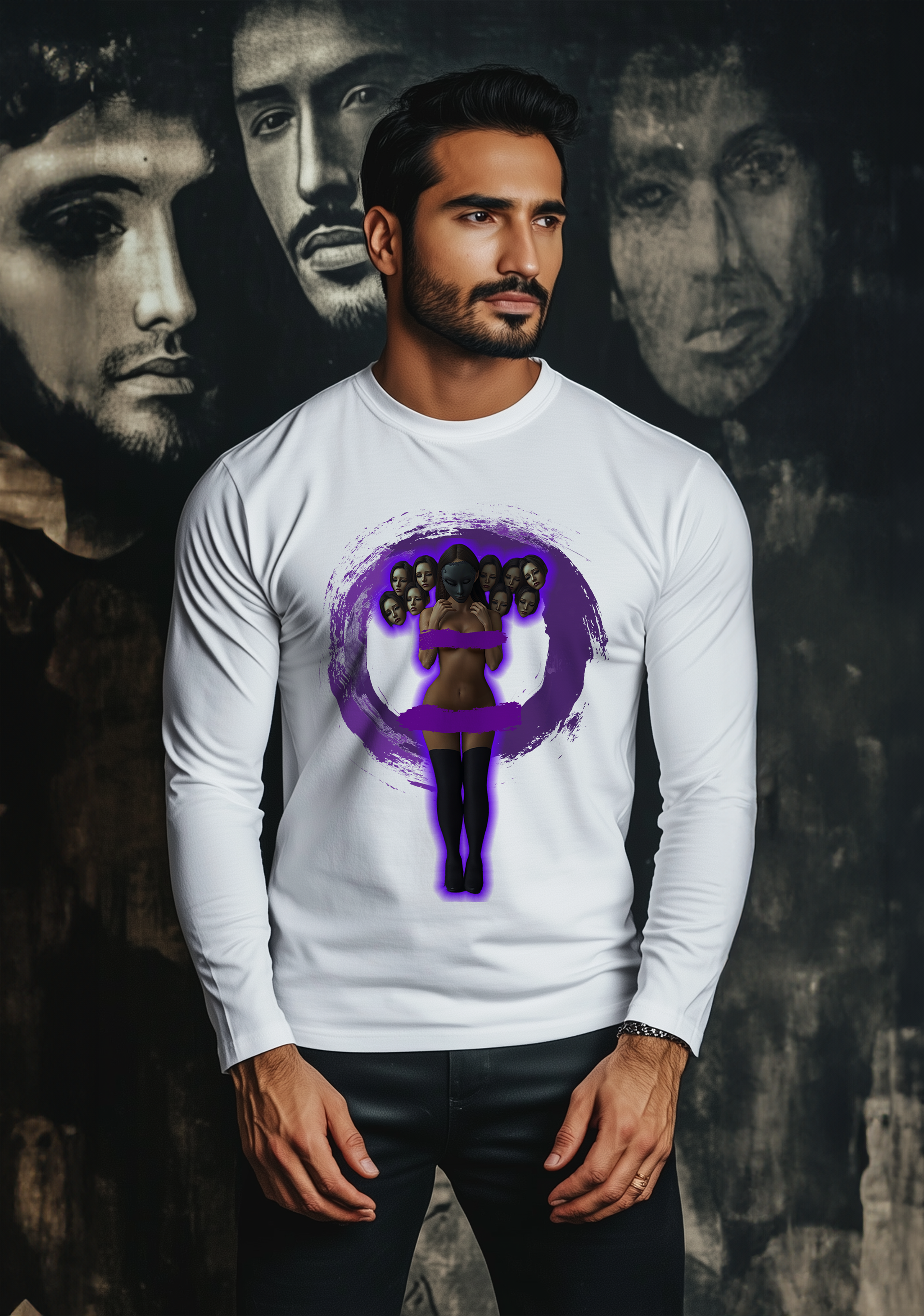 The Faceless Women  - Full Sleeves Men's Tshirt